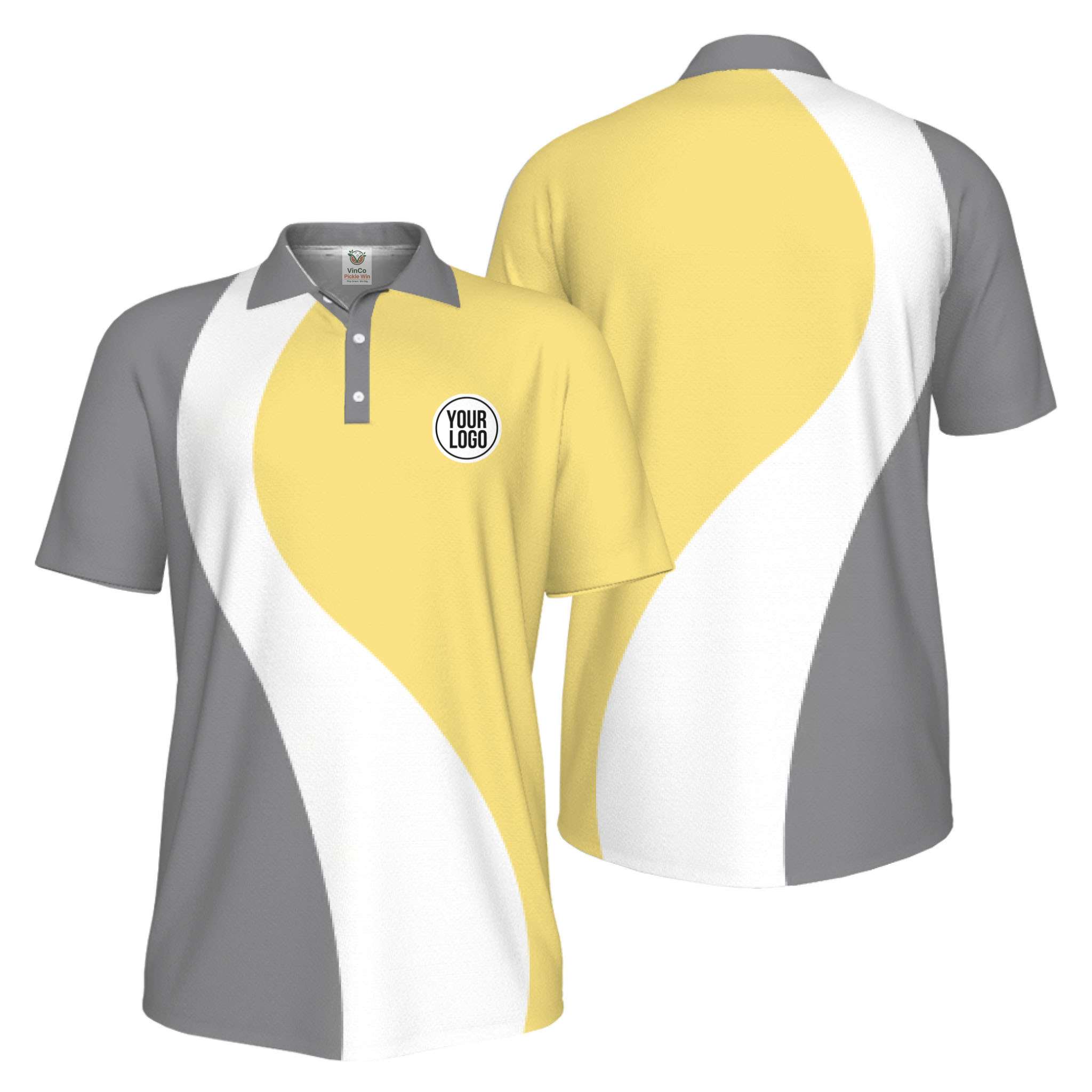 Picklewin Best Custom Logo Sport Polo Shirt Men UV Protection Live Preview   13