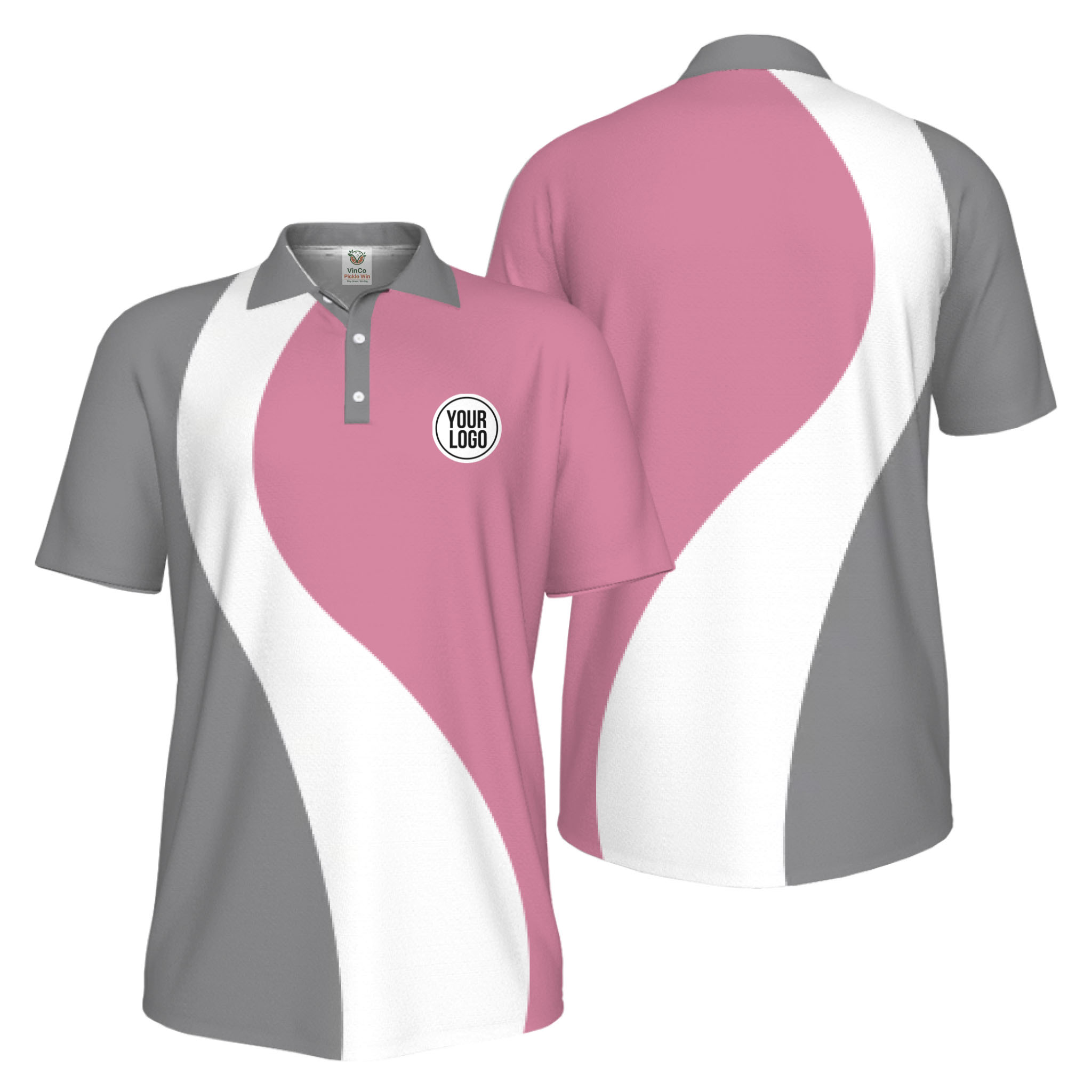 Picklewin Best Custom Logo Sport Polo Shirt Men UV Protection Live Preview   2