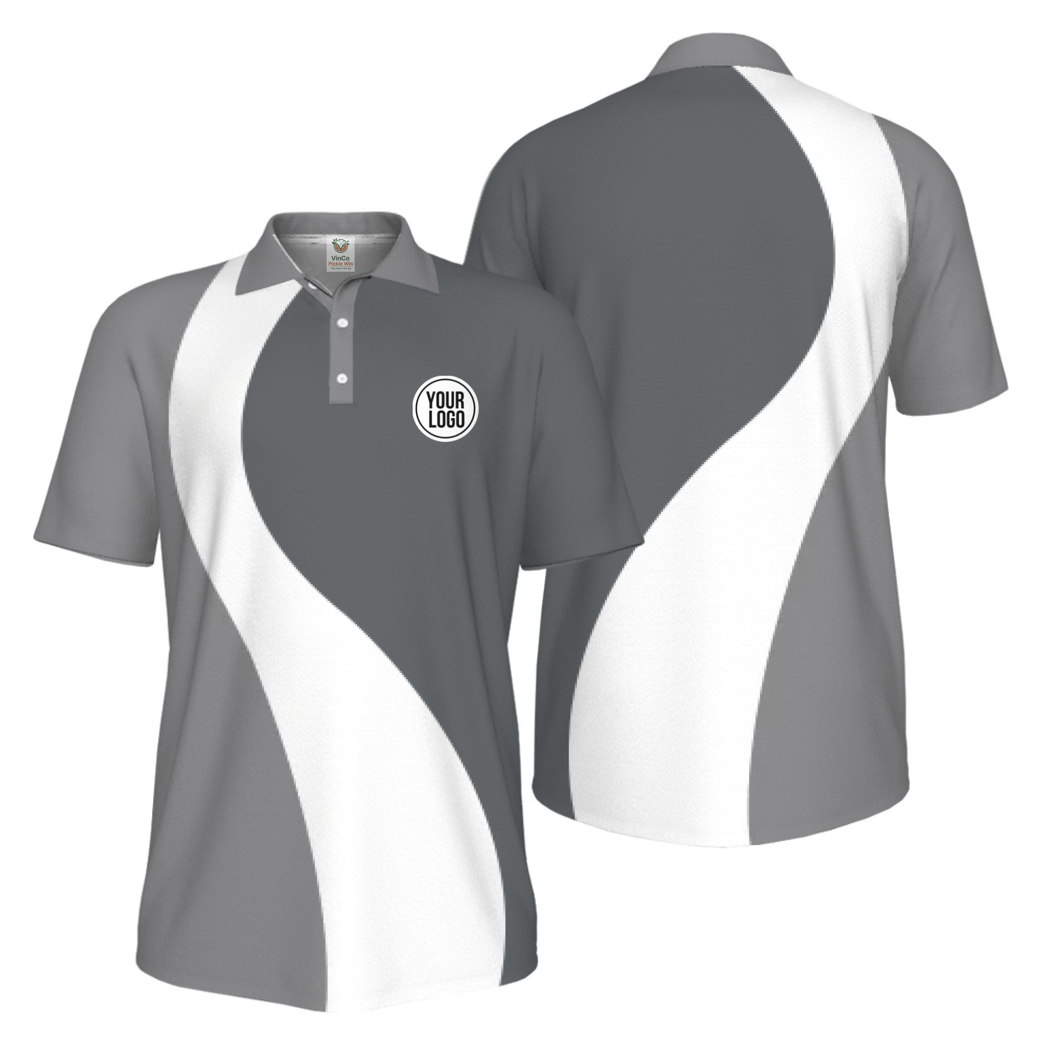 Picklewin Best Custom Logo Sport Polo Shirt Men UV Protection Live Preview   10