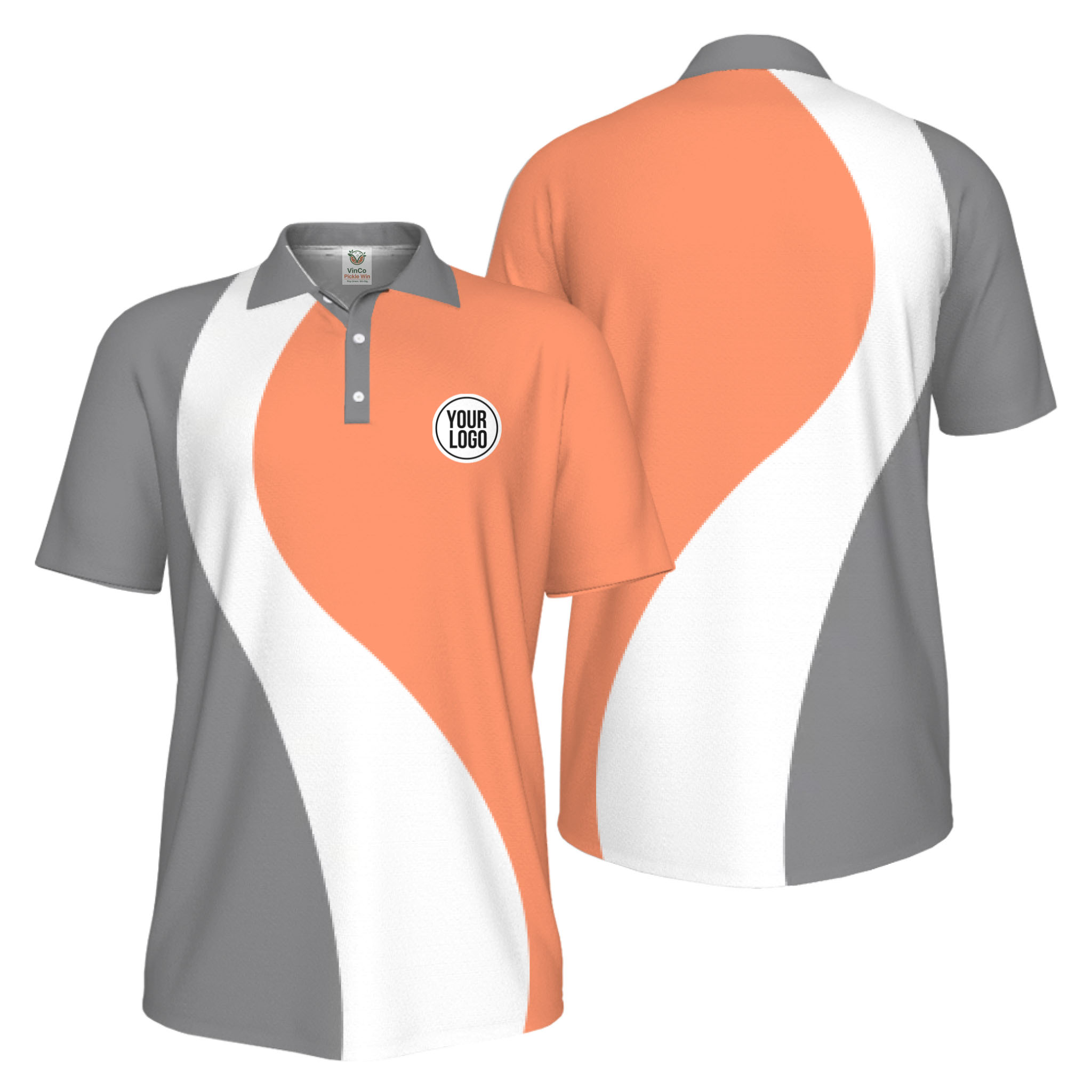 Picklewin Best Custom Logo Sport Polo Shirt Men UV Protection Live Preview   14