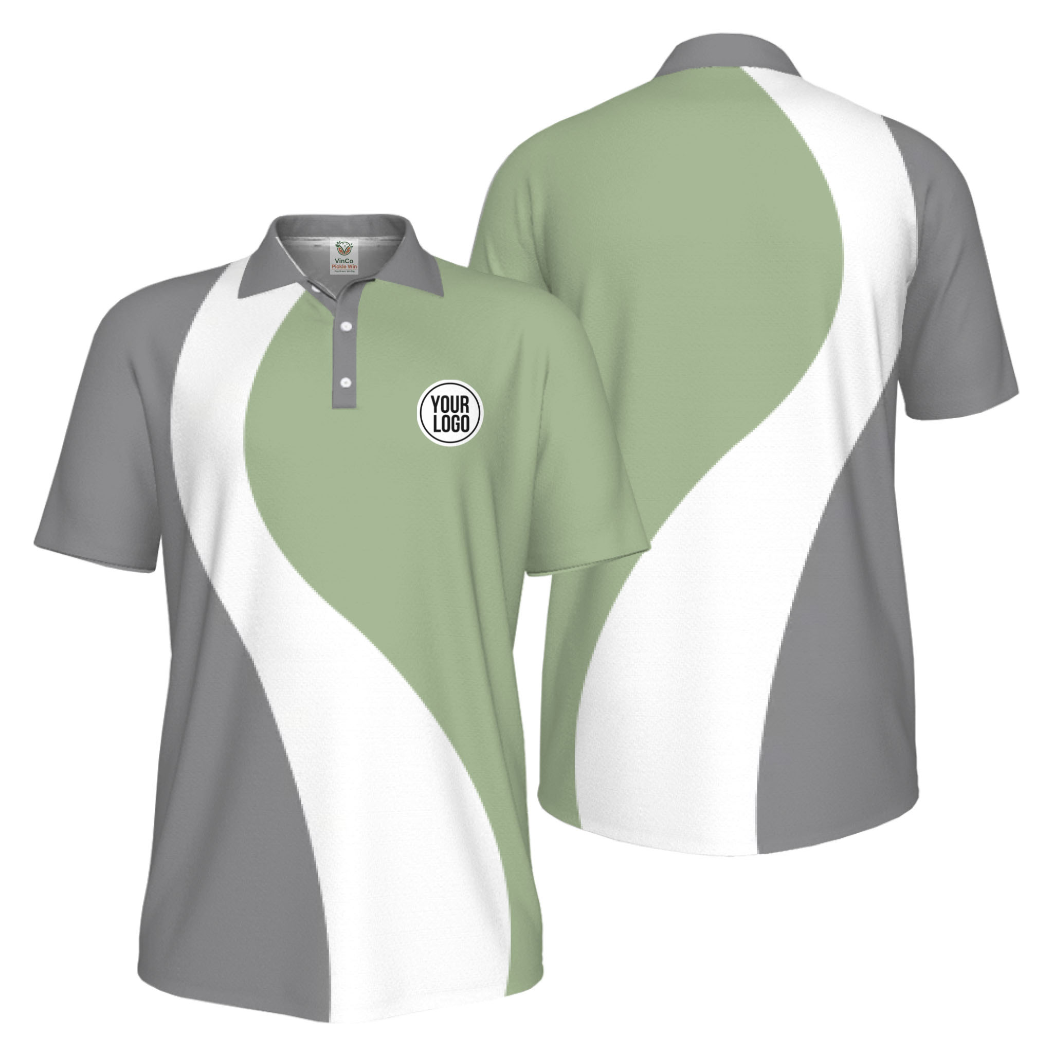 Picklewin Best Custom Logo Sport Polo Shirt Men UV Protection Live Preview   8