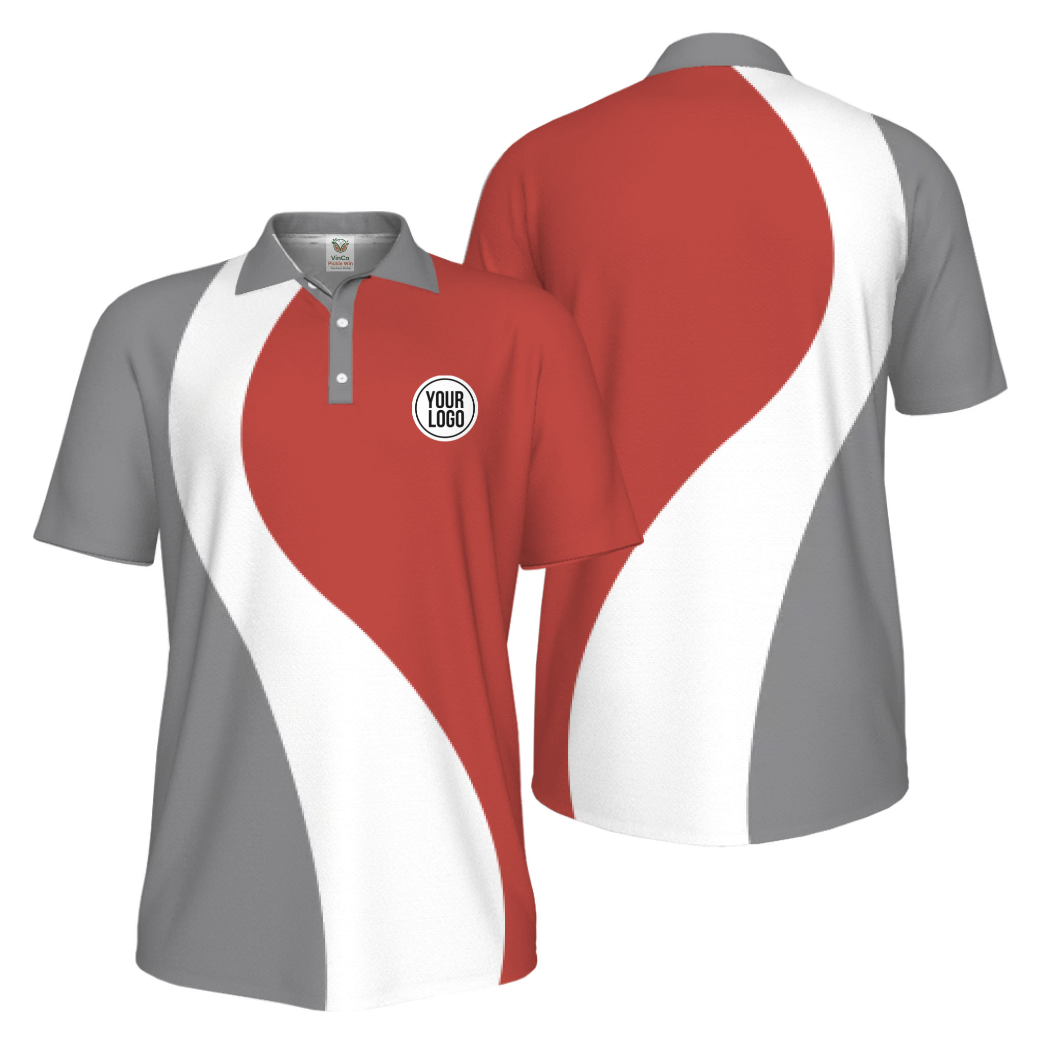 Picklewin Best Custom Logo Sport Polo Shirt Men UV Protection Live Preview   9