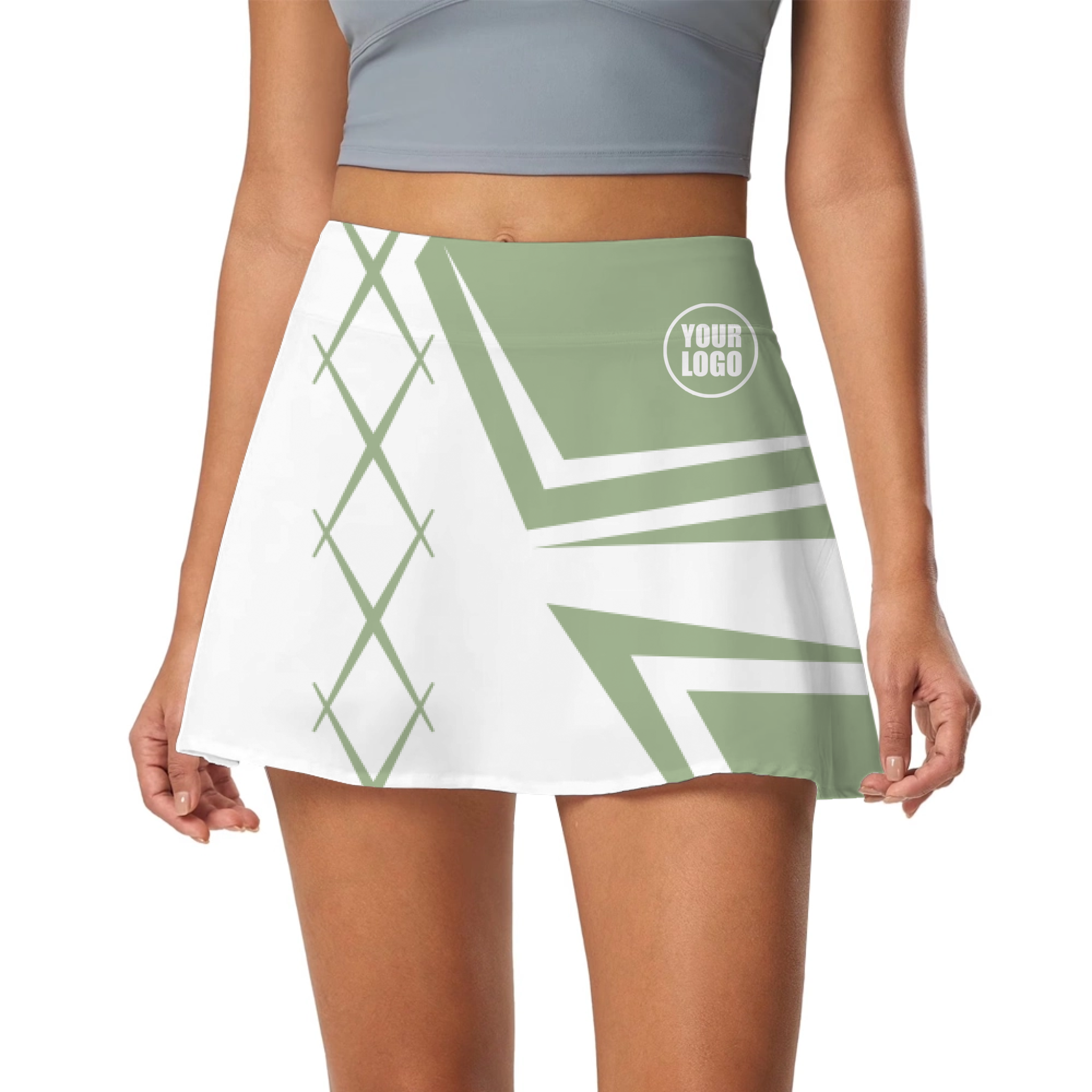 Picklewin Creative Diamond Women's Customized Skort 15