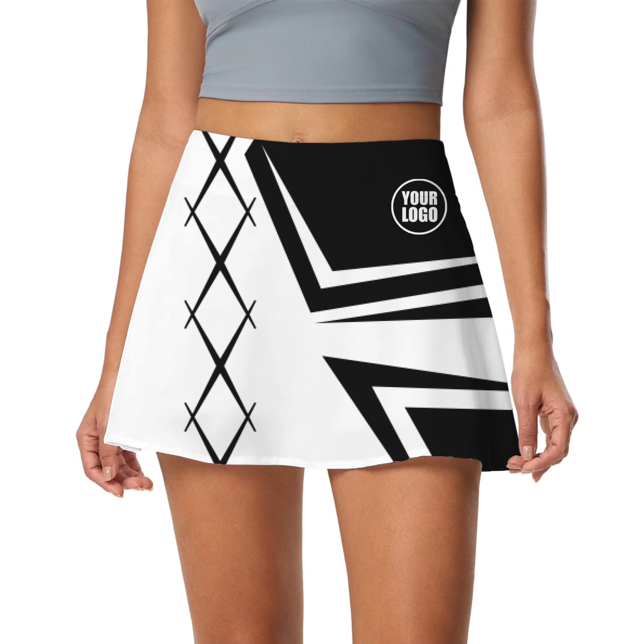 Picklewin Creative Diamond Women's Customized Skort 4