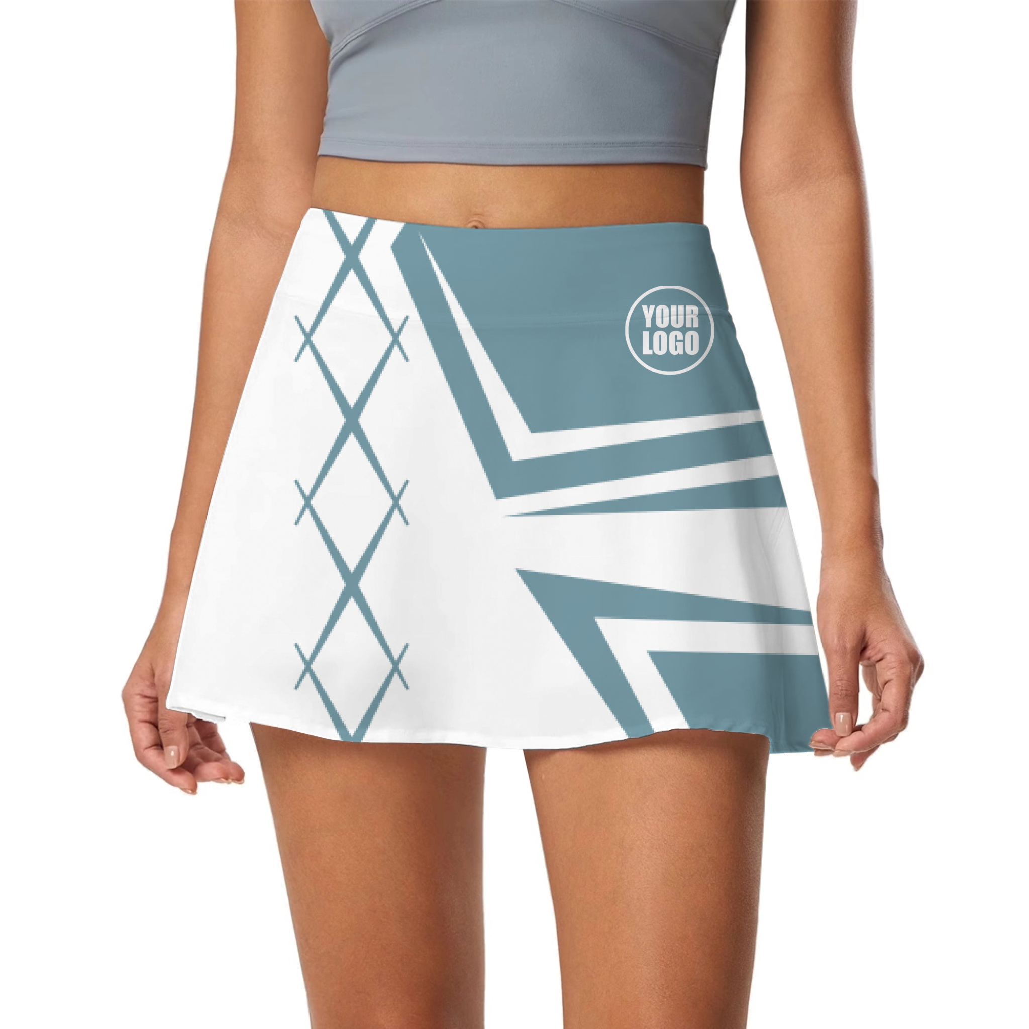 Picklewin Creative Diamond Women's Customized Skort 5