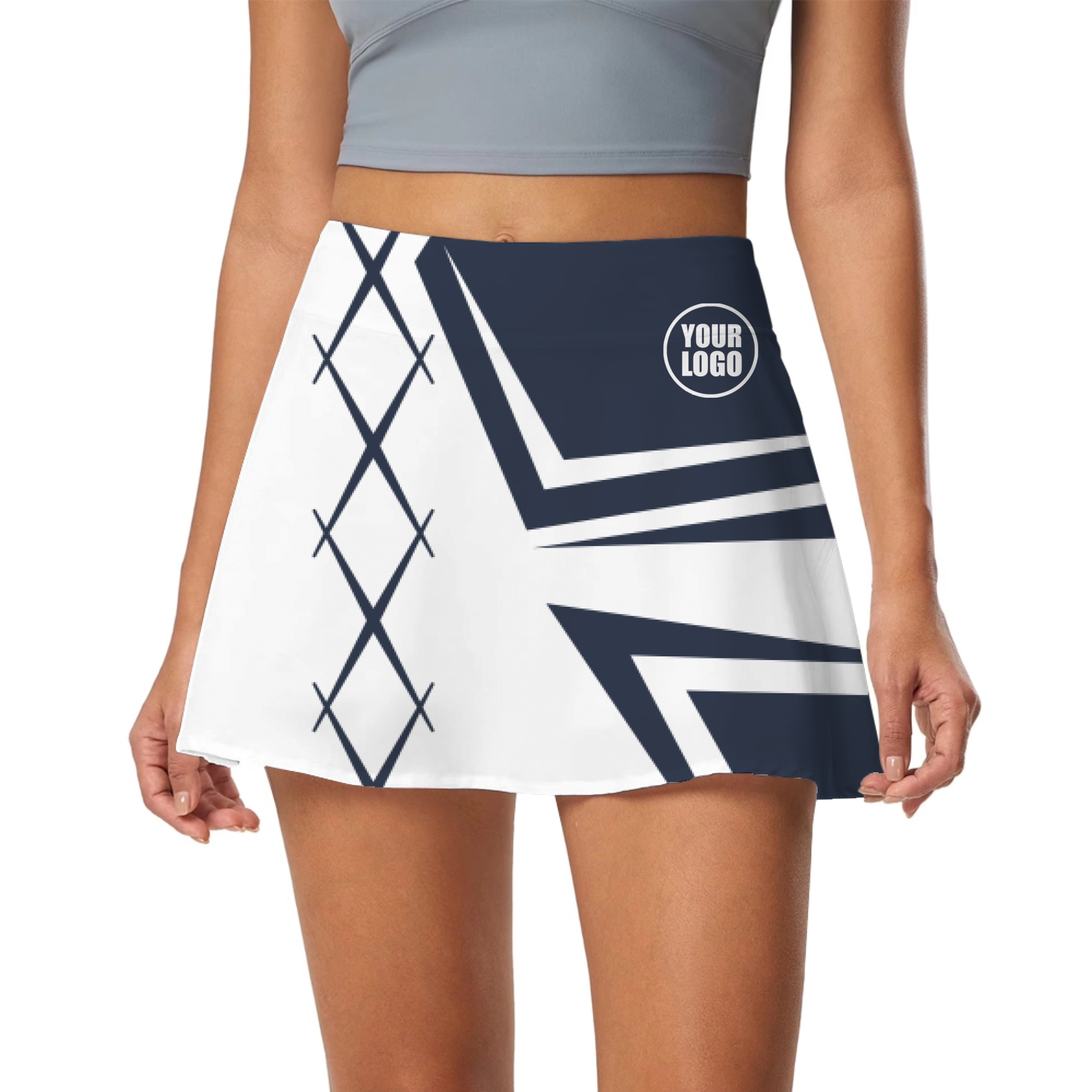 Picklewin Creative Diamond Women's Customized Skort 9