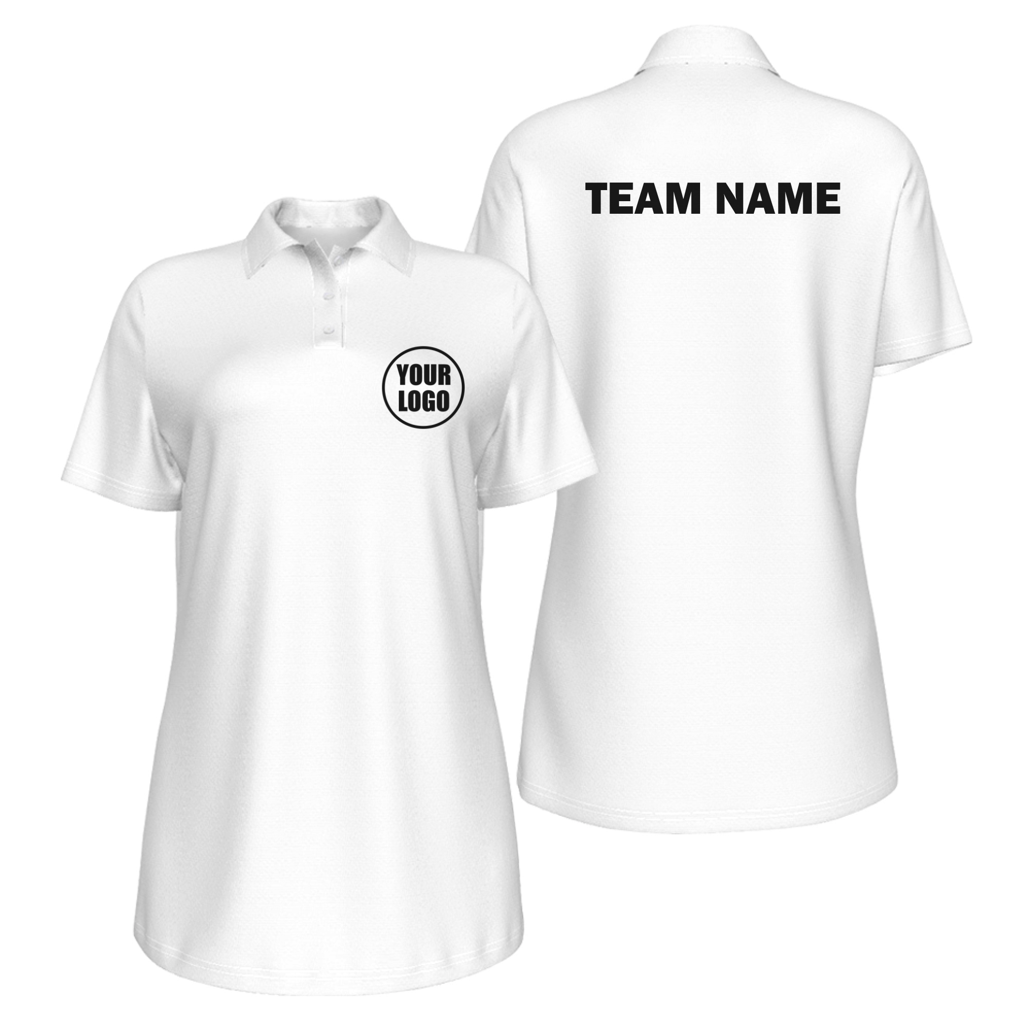 Picklewin Curvy Customized Women's UV Protection Polo 12