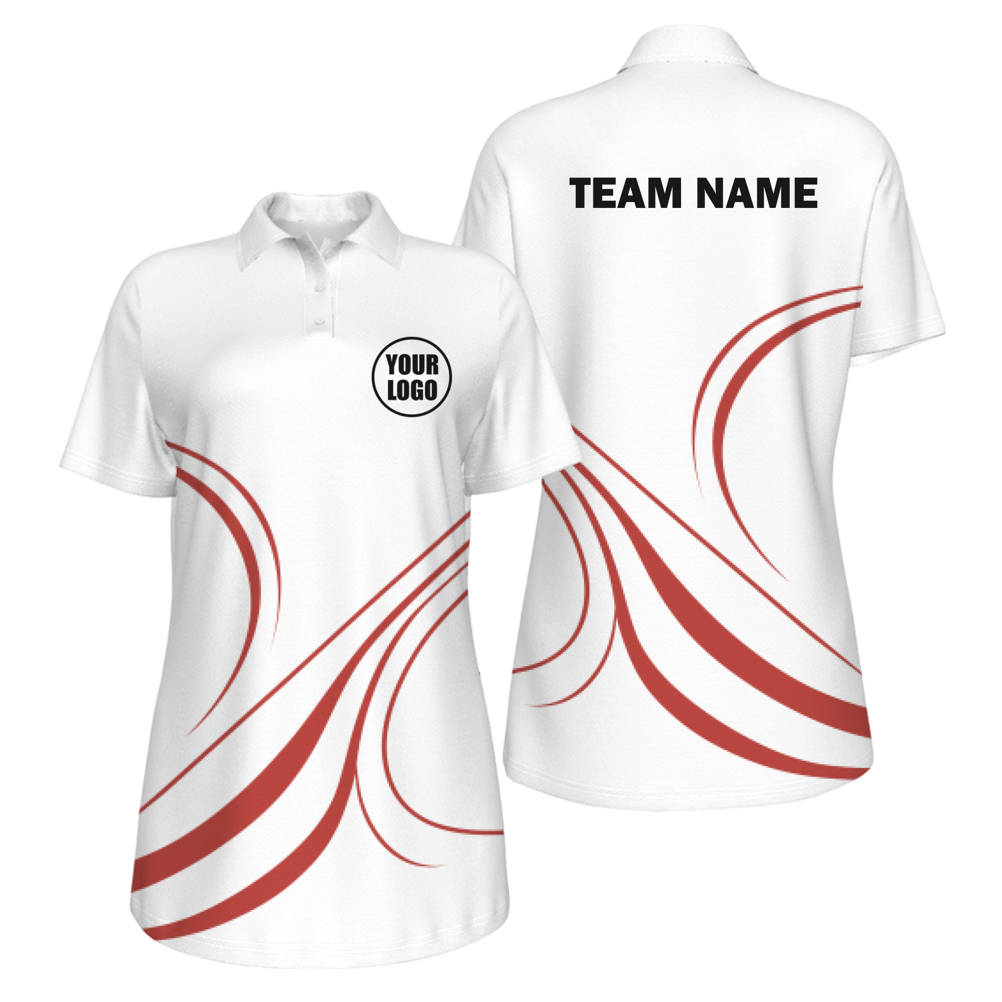 Picklewin Curvy Customized Women's UV Protection Polo 13