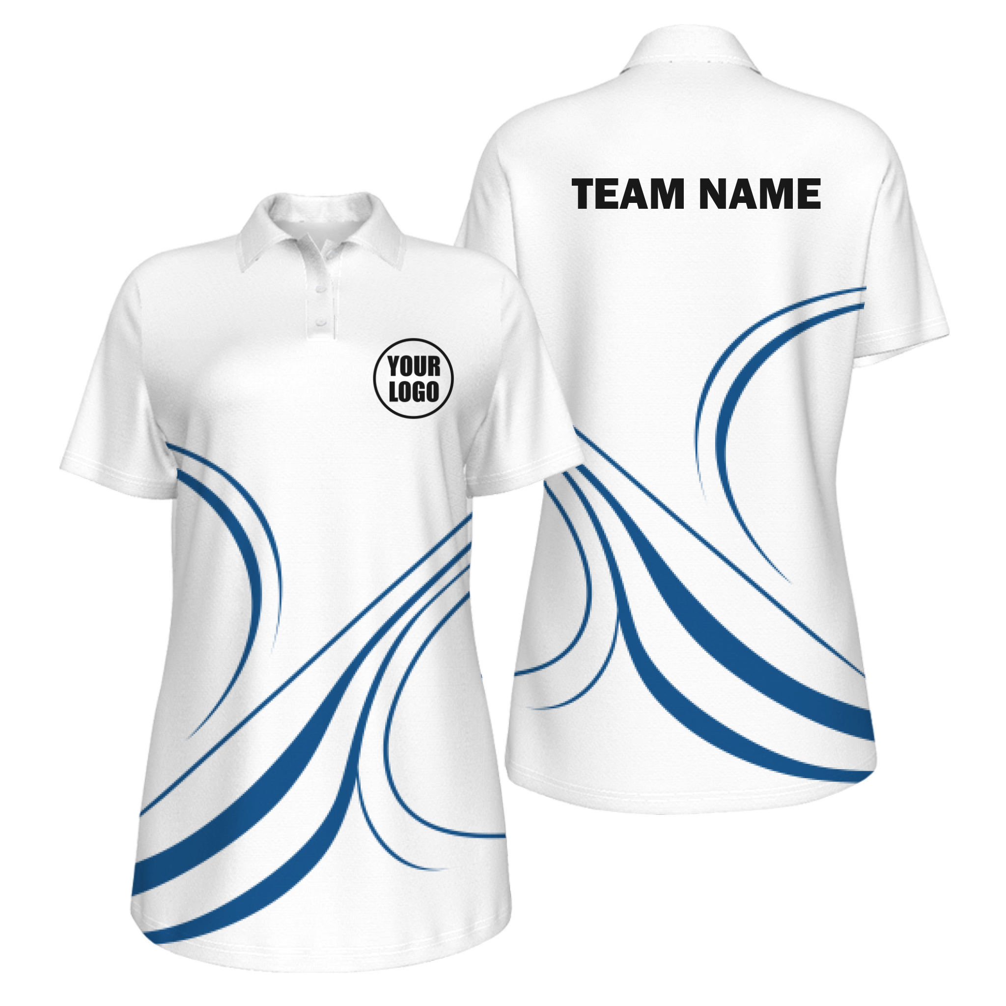 Picklewin Curvy Customized Women's UV Protection Polo 14