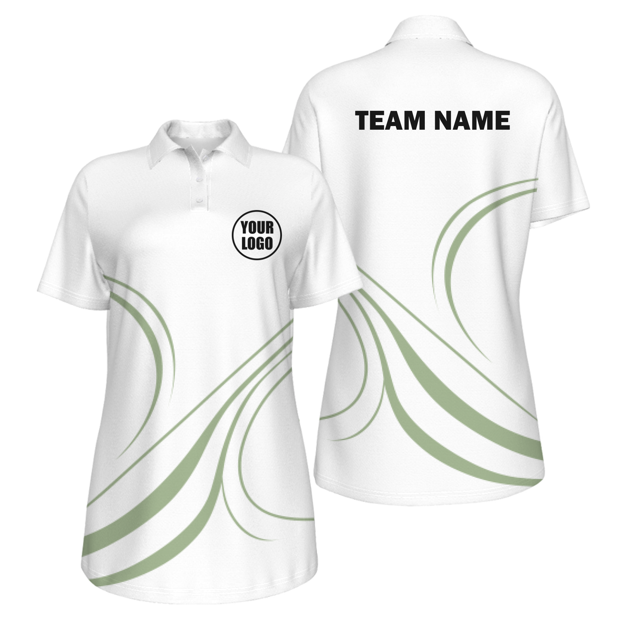 Picklewin Curvy Customized Women's UV Protection Polo 15