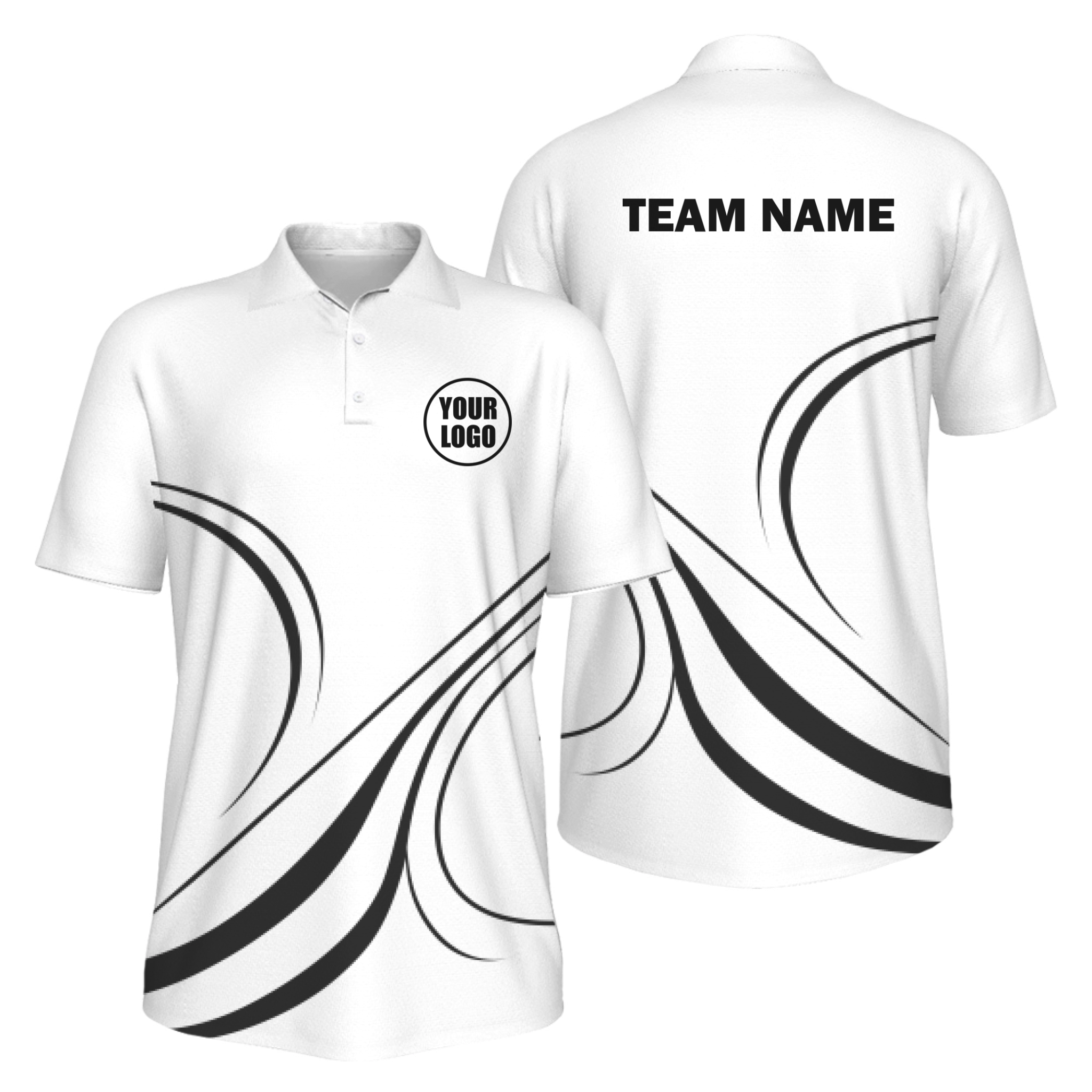 Picklewin Curvy Men's Custom UV Protection Polo Shirt 2