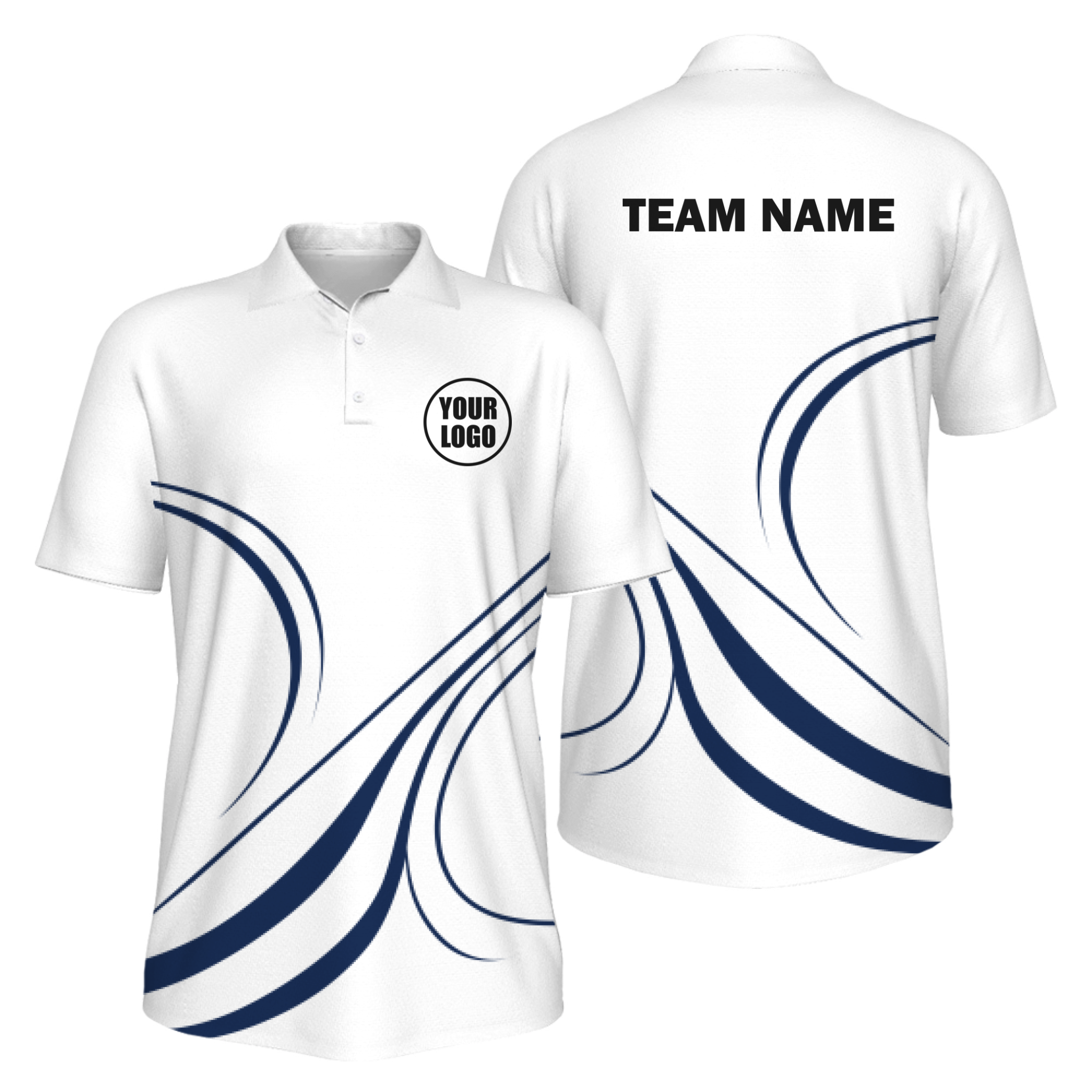 Picklewin Curvy Men's Custom UV Protection Polo Shirt 11