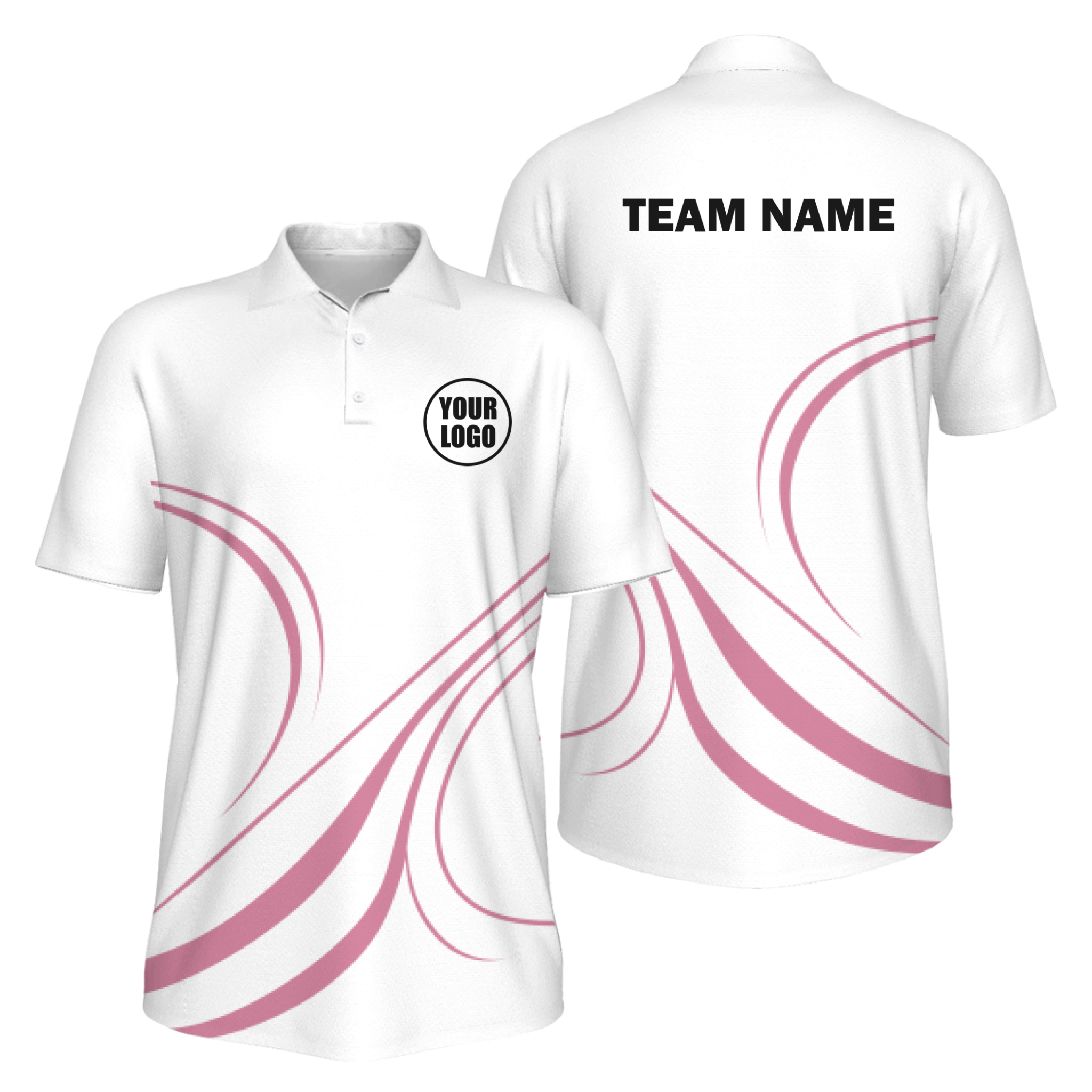 Picklewin Curvy Men's Custom UV Protection Polo Shirt 13