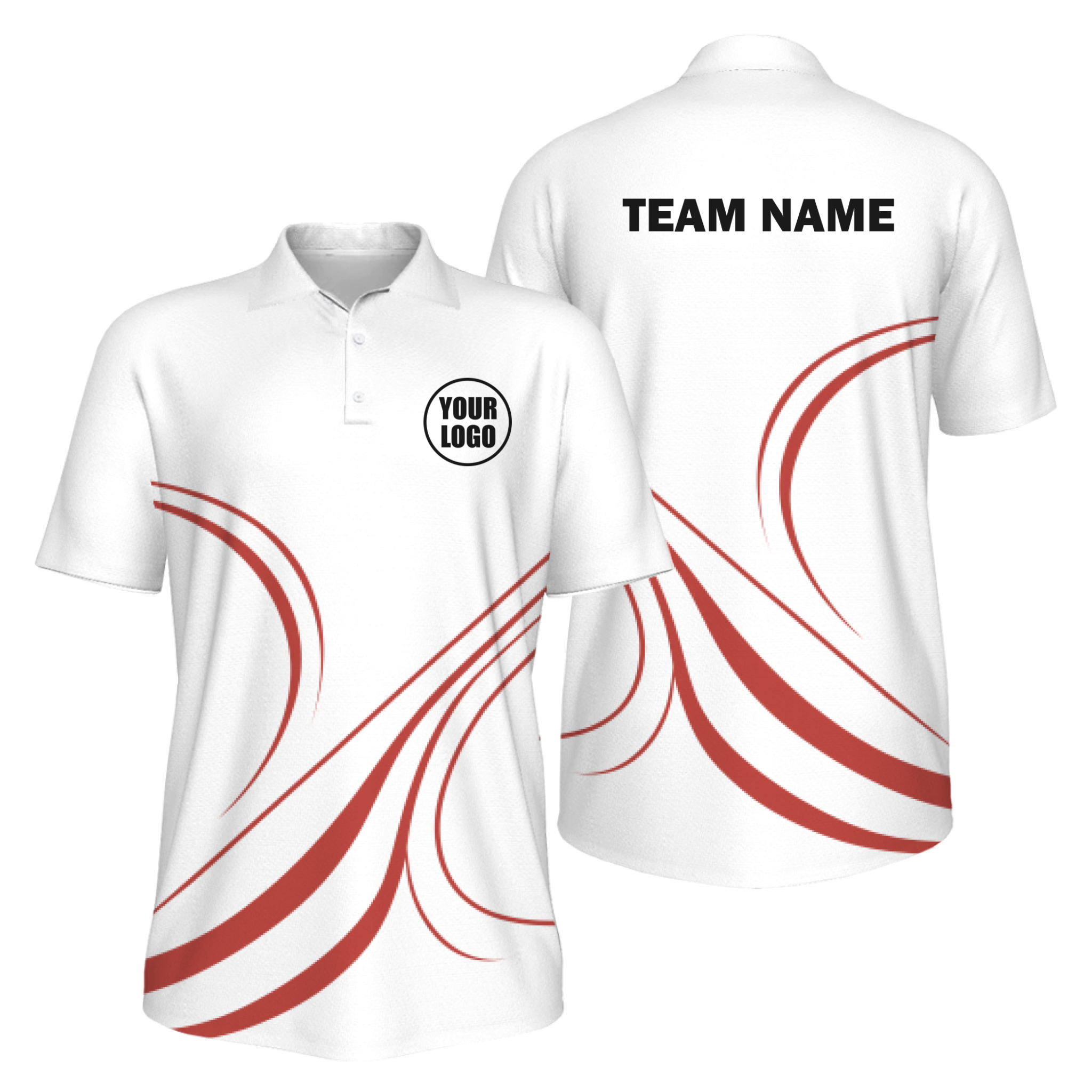 Picklewin Curvy Men's Custom UV Protection Polo Shirt 14