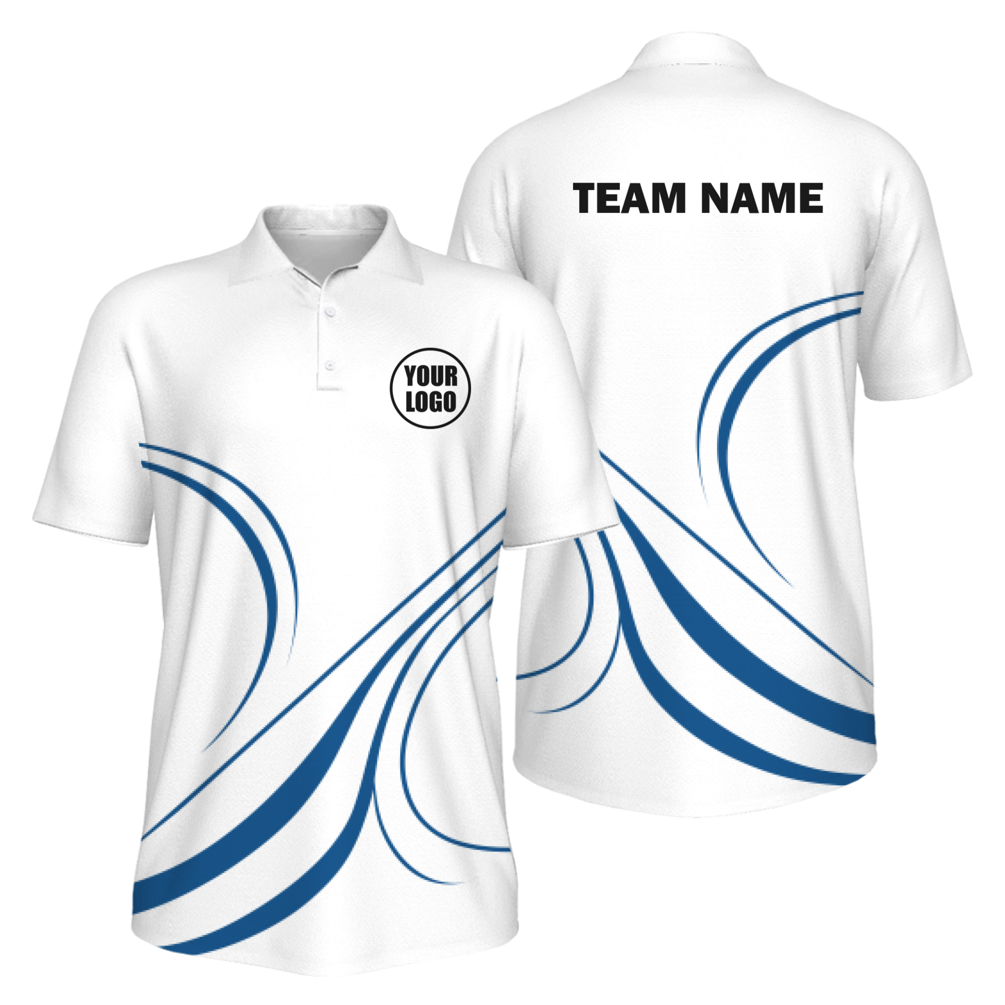 Picklewin Curvy Men's Custom UV Protection Polo Shirt 15