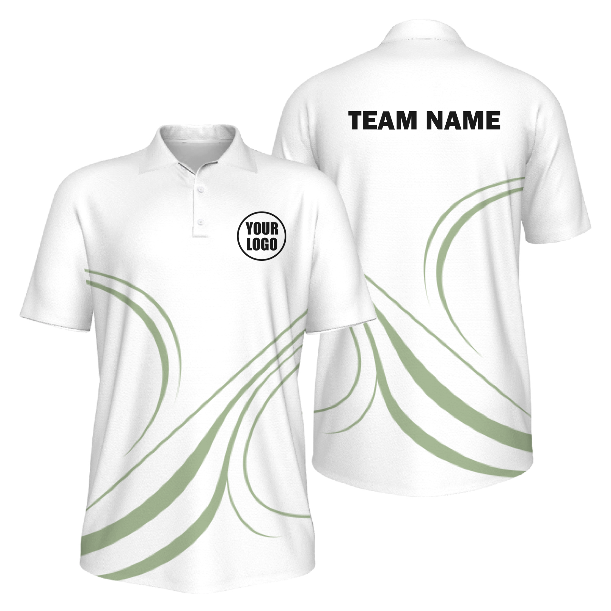 Picklewin Curvy Men's Custom UV Protection Polo Shirt 16