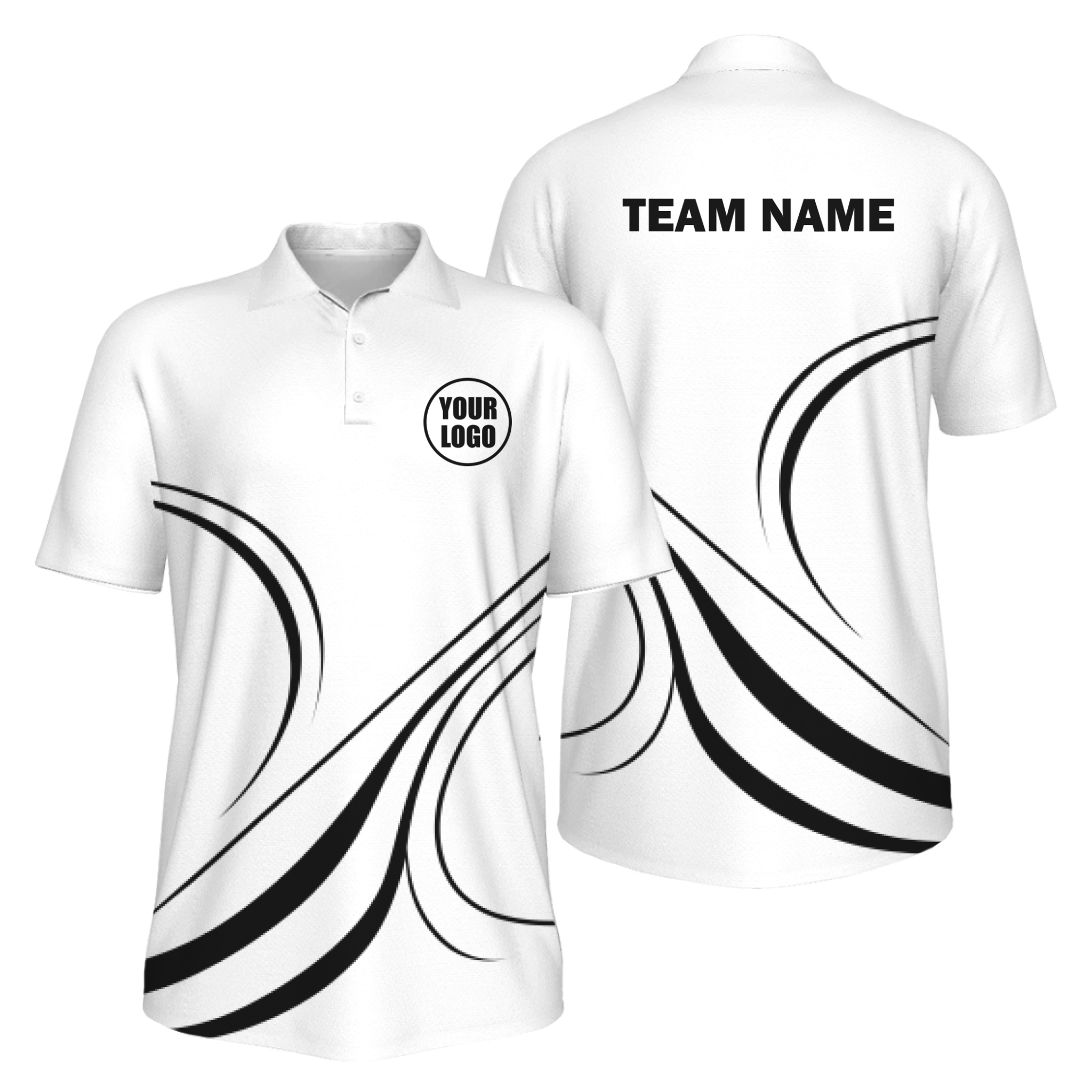 Picklewin Curvy Men's Custom UV Protection Polo Shirt 5