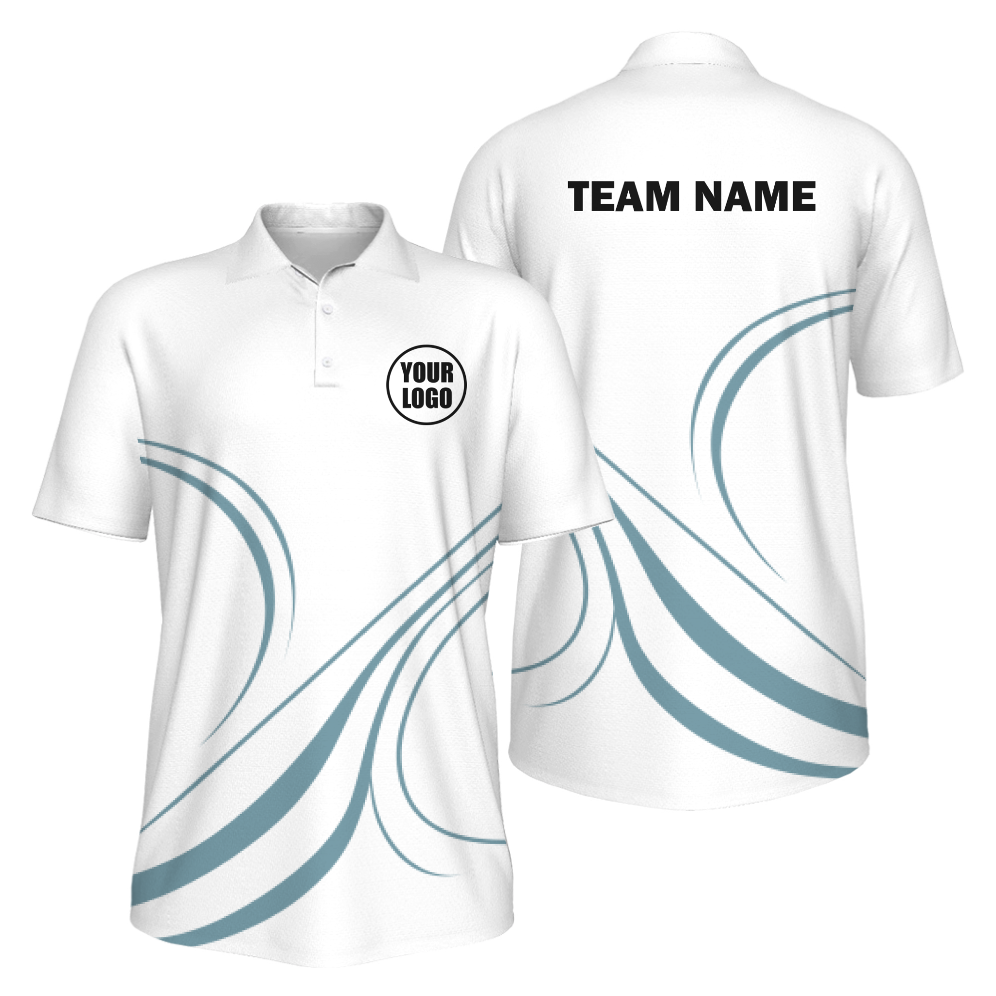 Picklewin Curvy Men's Custom UV Protection Polo Shirt 6