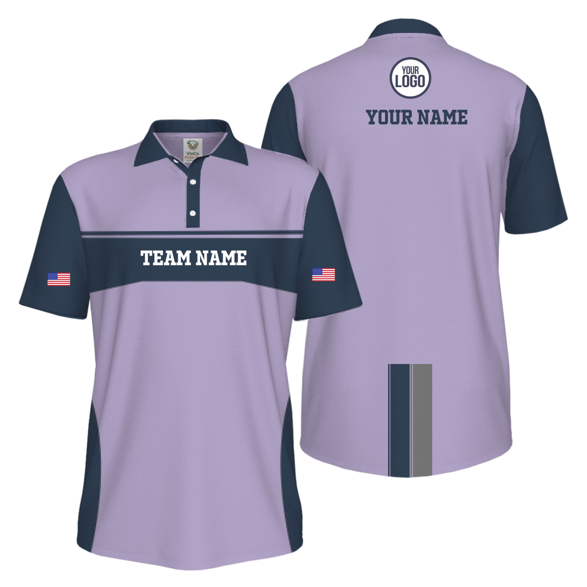 Picklewin Custom America 250 Patriotic Team Logo UV Protection Men Polo Shirt Picklewin Custom America 250 Patriotic Team Logo UV Protection Men Polo Shirt 12