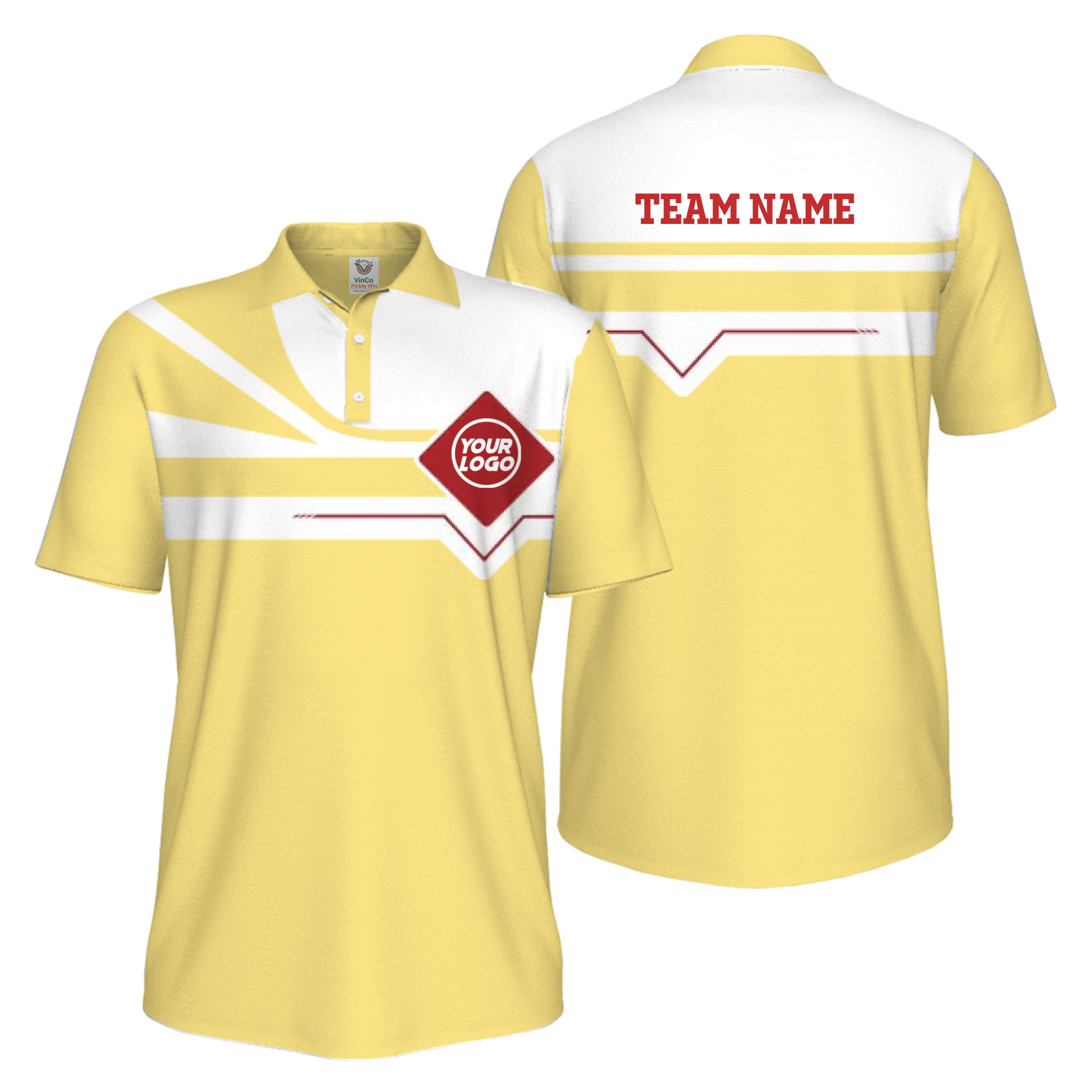 Picklewin Custom Logo And Team Name Sport UV Protection Polo Shirt Men  10