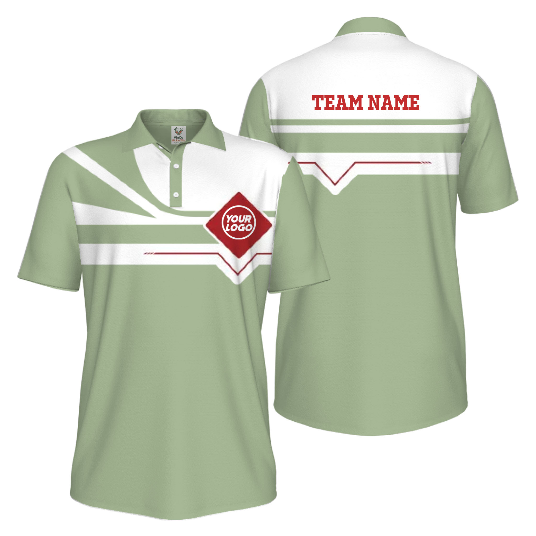 Picklewin Custom Logo And Team Name Sport UV Protection Polo Shirt Men  3