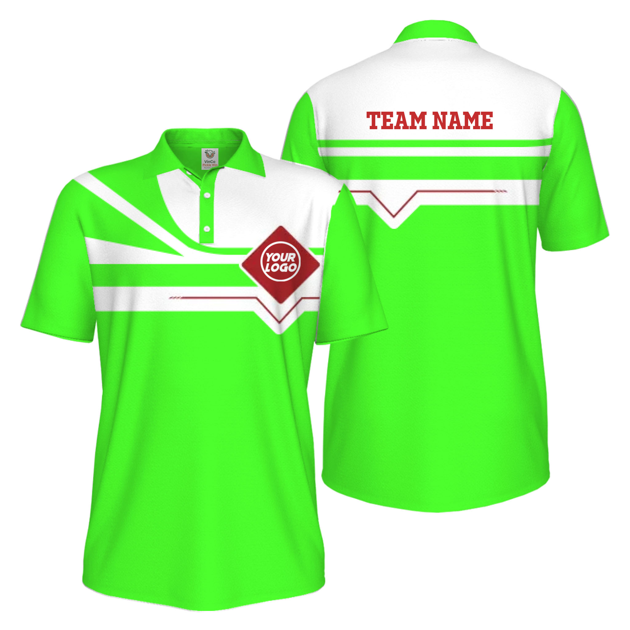 Picklewin Custom Logo And Team Name Sport UV Protection Polo Shirt Men  6