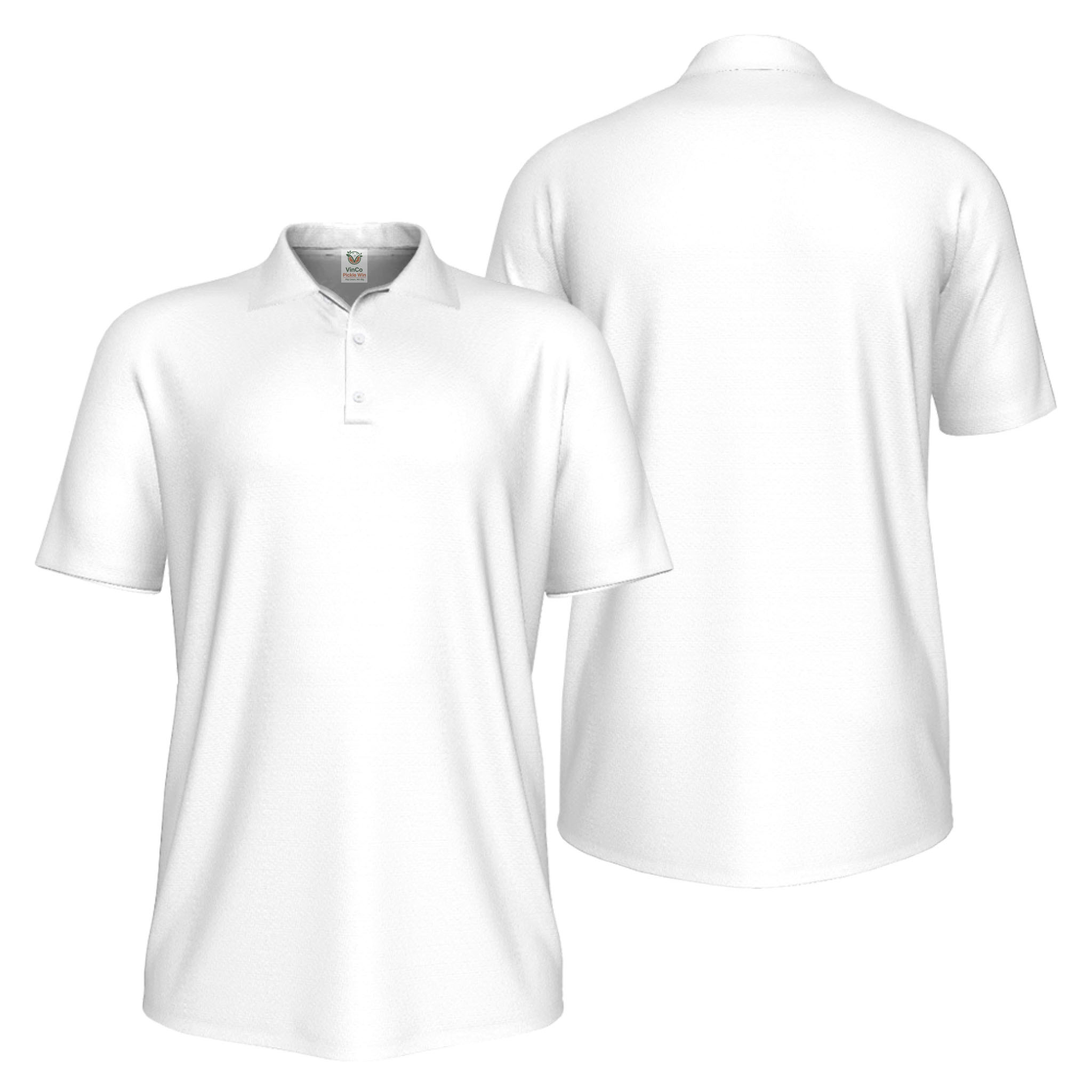 Picklewin Custom Logo And Vertical Name Men Sport Polo Shirt Live Preview  16