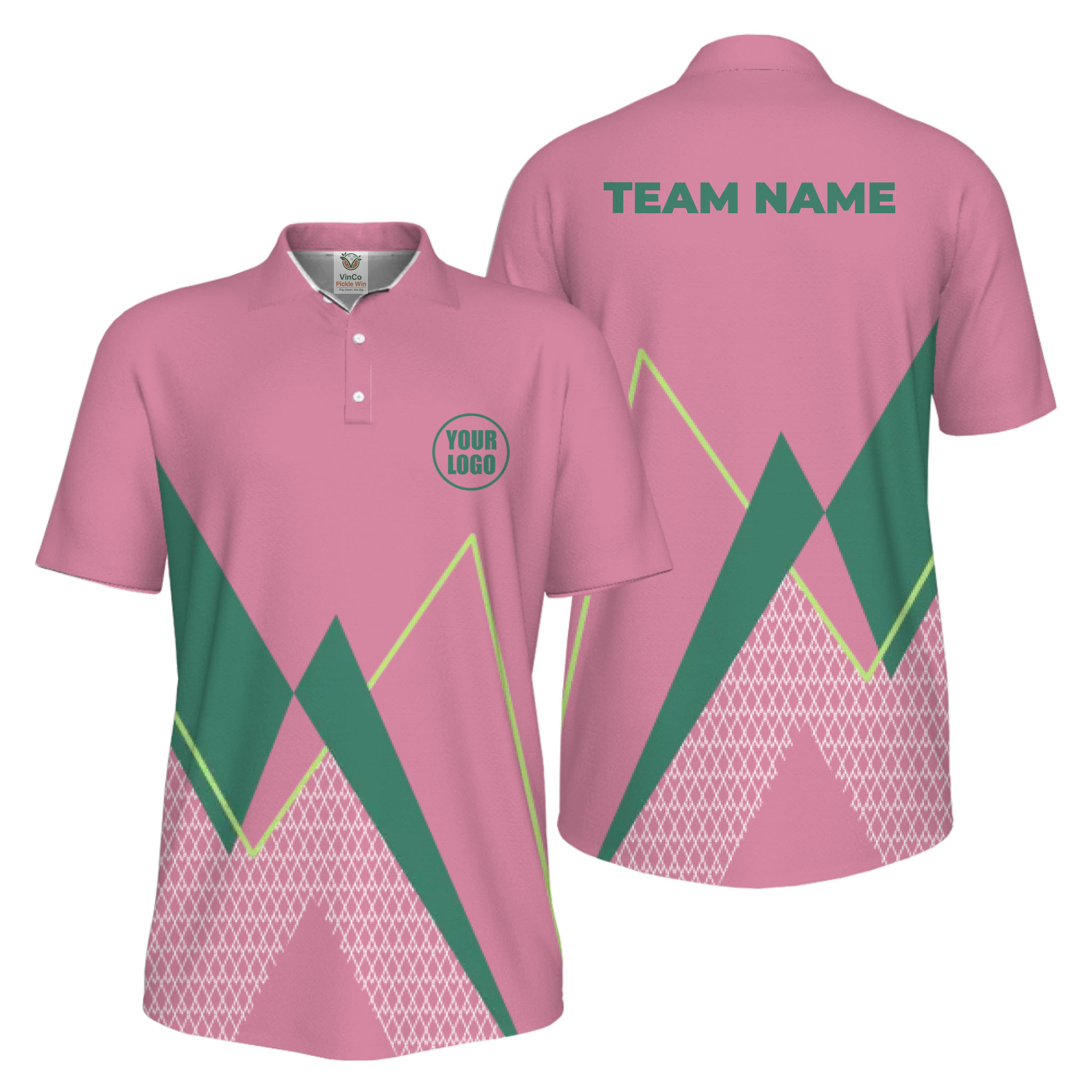 Picklewin Custom Logo Sporty Motion Polo Shirt For Men UV Protection 9