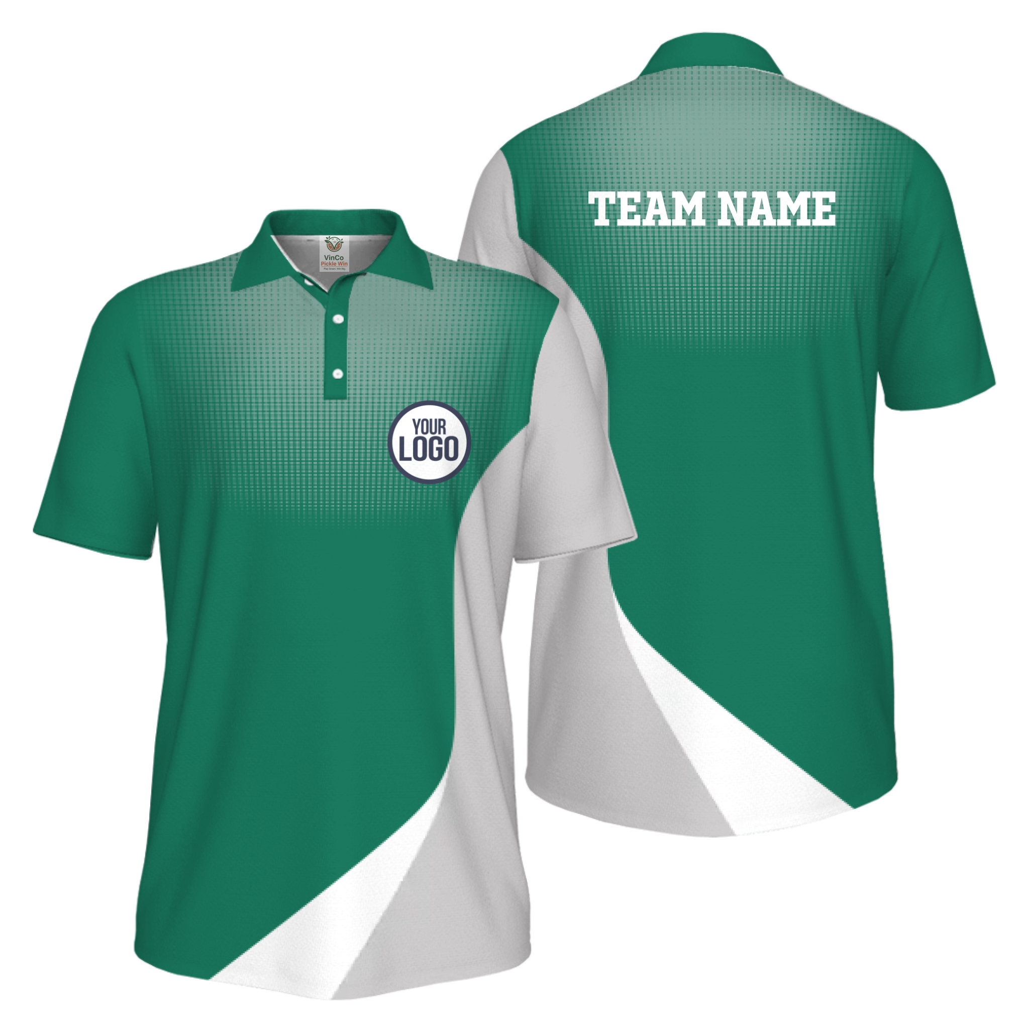 Picklewin Custom Logo Sporty UV Protection Polo Shirt For Men  2