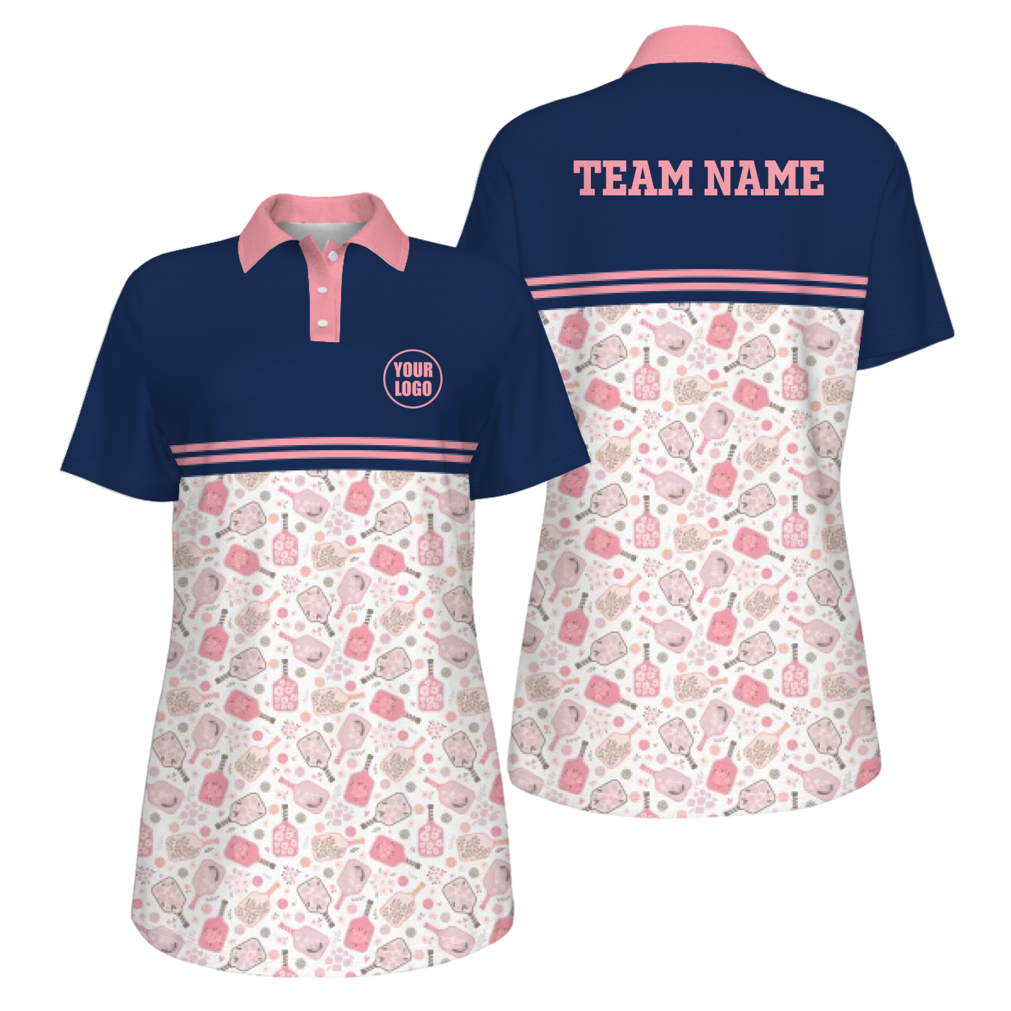 Picklewin Custom Logo UV Protection Pickleball Mother Day Polo Shirt Women  3
