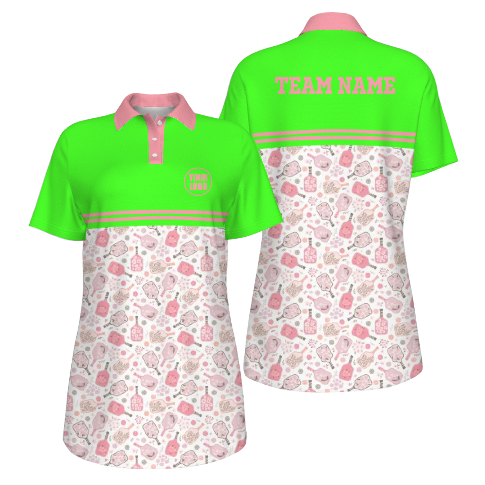 Picklewin Custom Logo UV Protection Pickleball Mother Day Polo Shirt Women  15