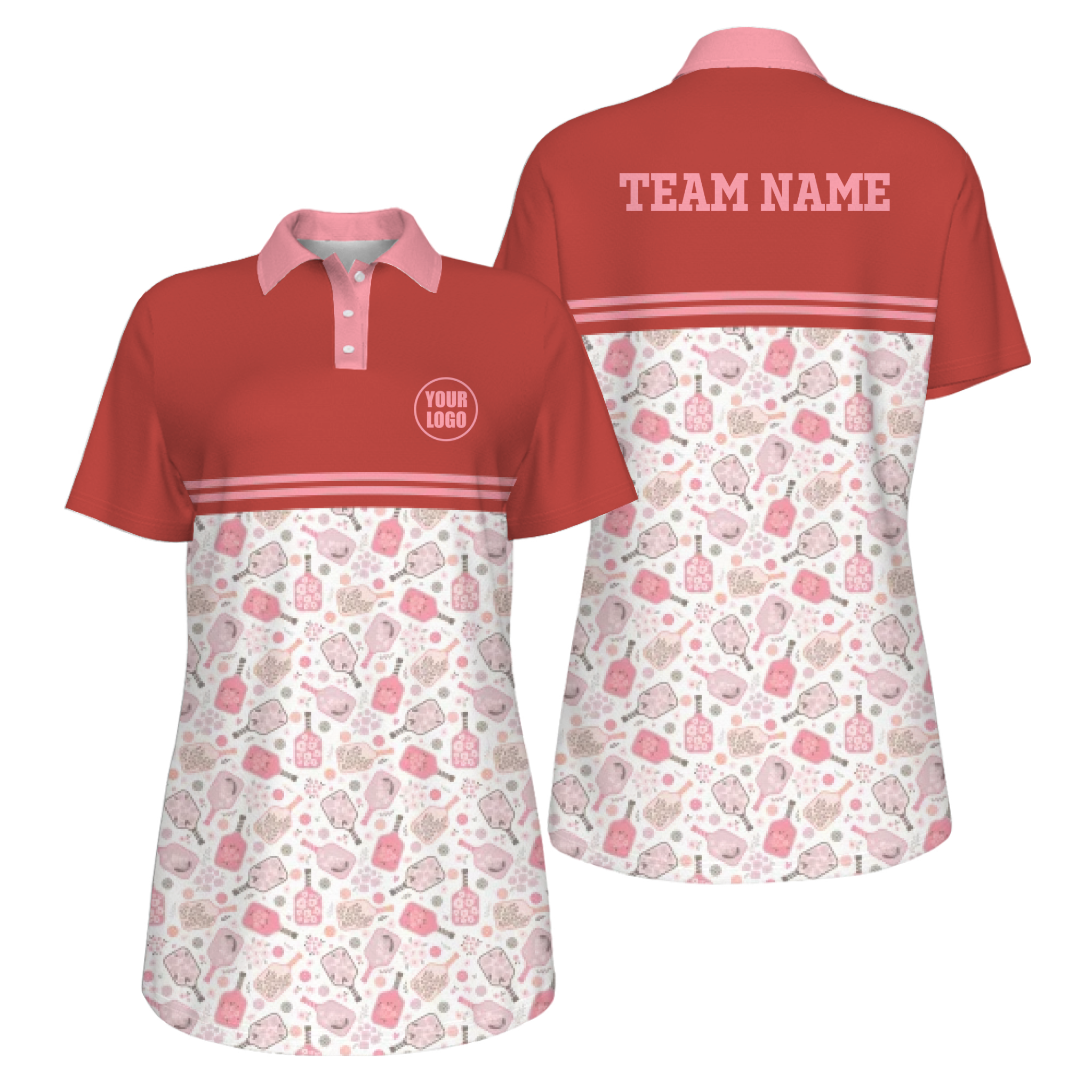 Picklewin Custom Logo UV Protection Pickleball Mother Day Polo Shirt Women  16