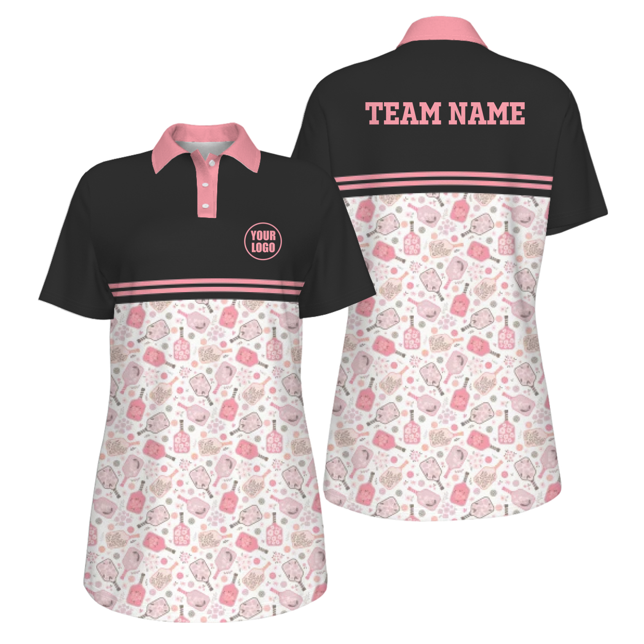 Picklewin Custom Logo UV Protection Pickleball Mother Day Polo Shirt Women  17