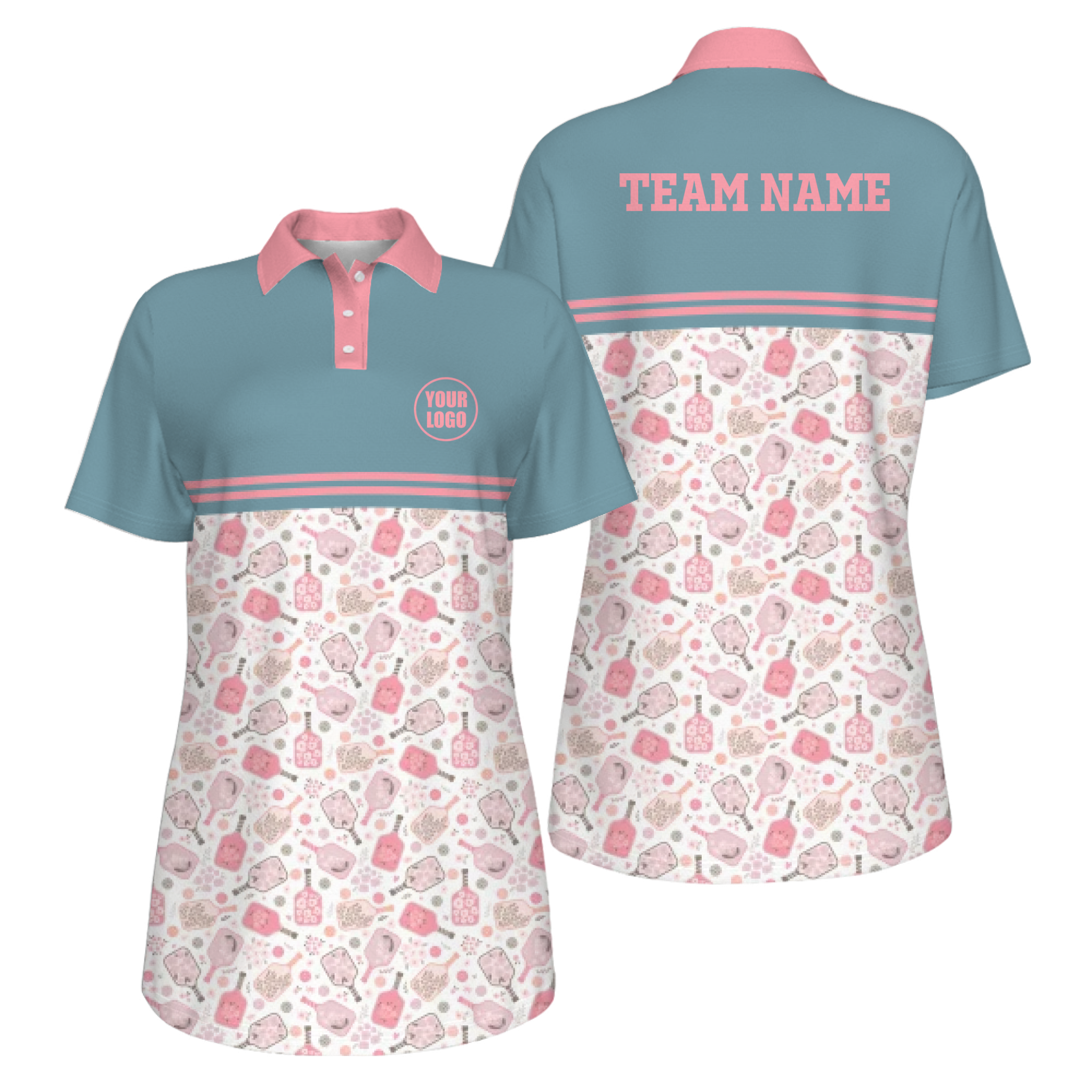 Picklewin Custom Logo UV Protection Pickleball Mother Day Polo Shirt Women  4