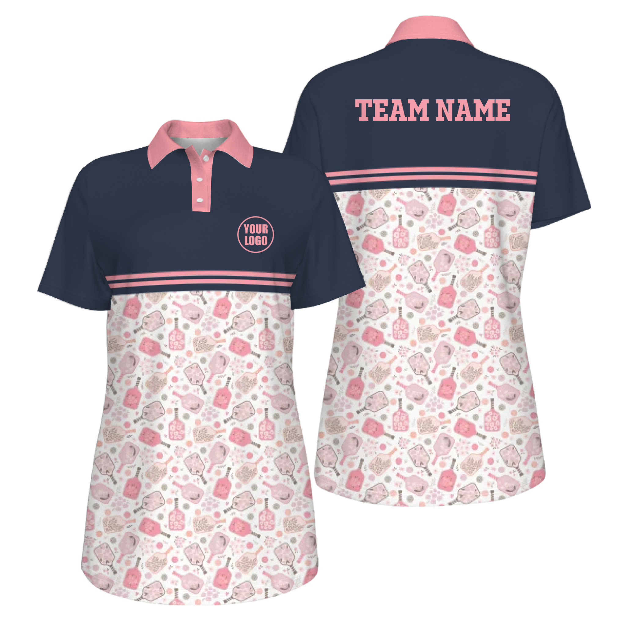 Picklewin Custom Logo UV Protection Pickleball Mother Day Polo Shirt Women  14