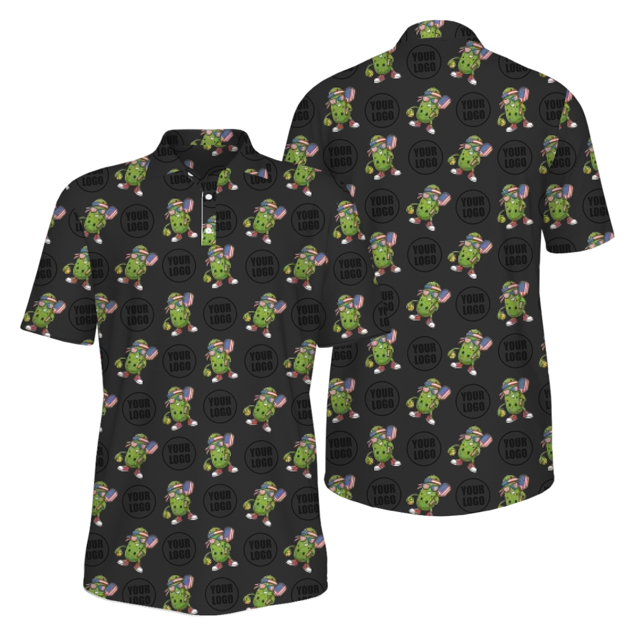 Picklewin Custom Patriotic Pickleball Polo Shirt For Men With UV Protection Feature 7