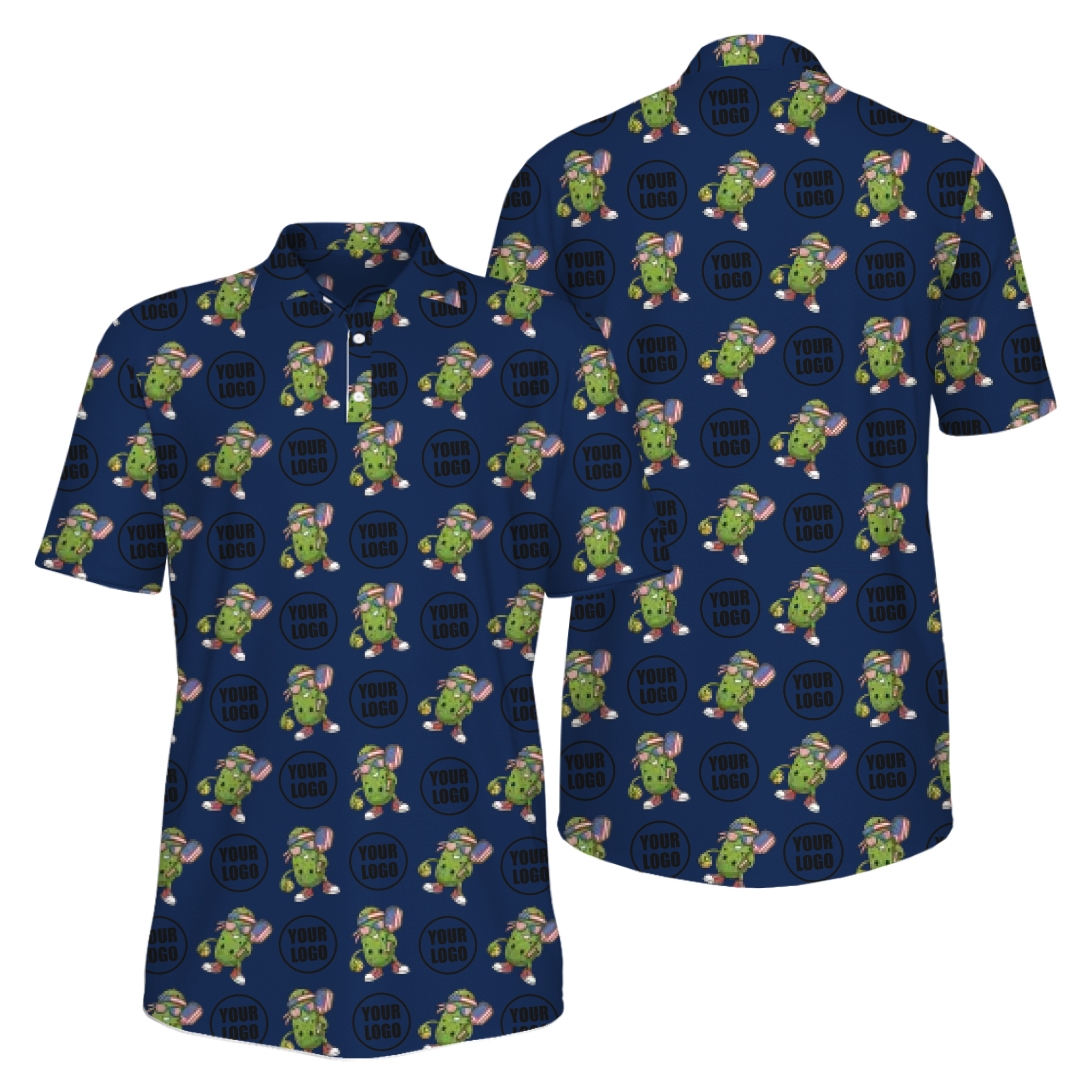 Picklewin Custom Patriotic Pickleball Polo Shirt For Men With UV Protection Feature 10