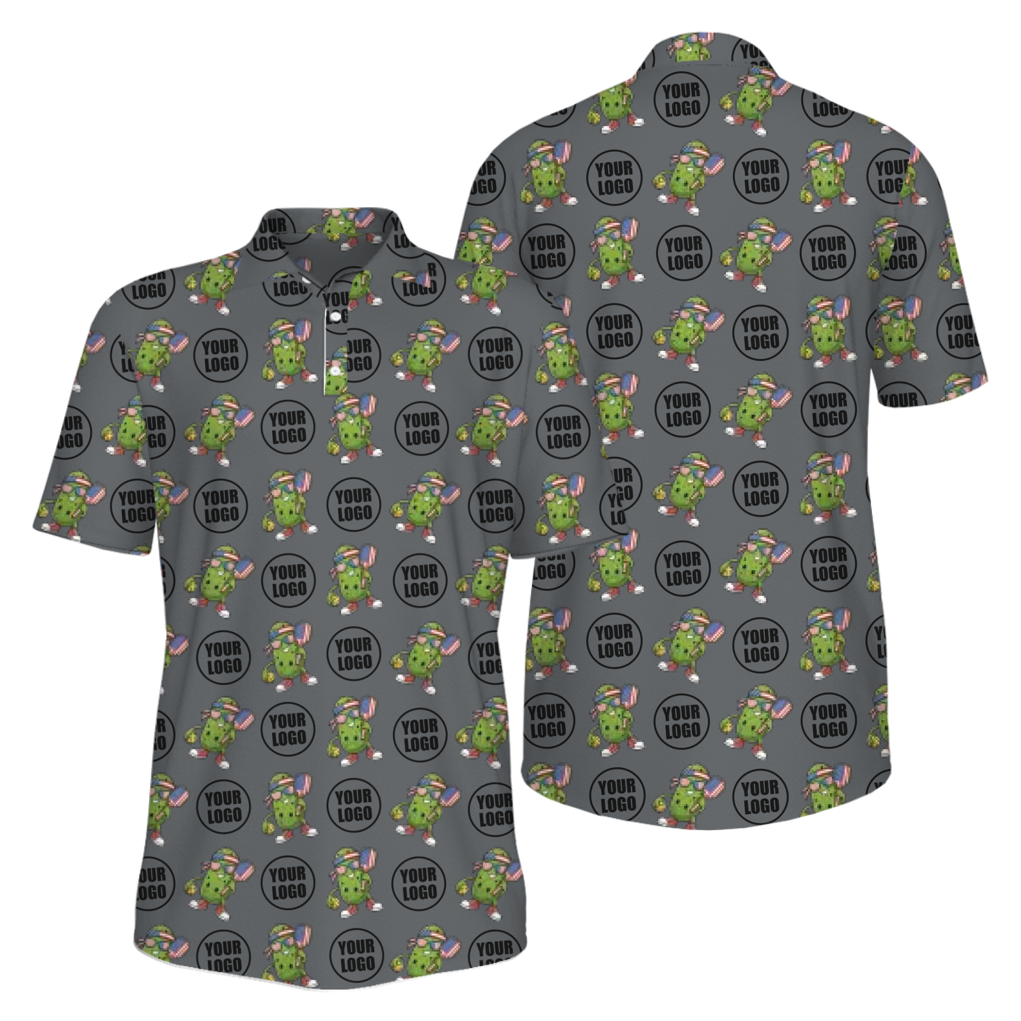 Picklewin Custom Patriotic Pickleball Polo Shirt For Men With UV Protection Feature 12