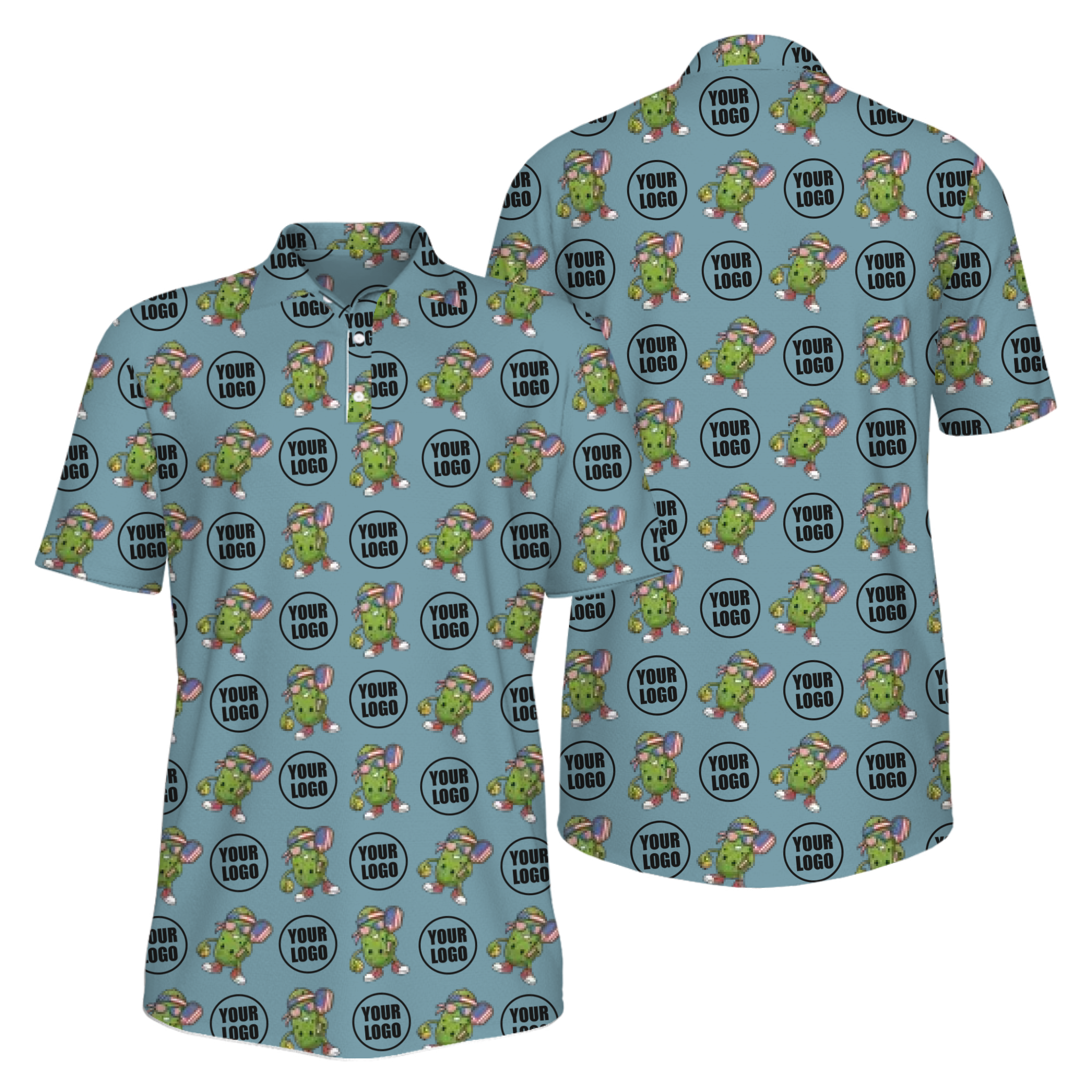 Picklewin Custom Patriotic Pickleball Polo Shirt For Men With UV Protection Feature 3