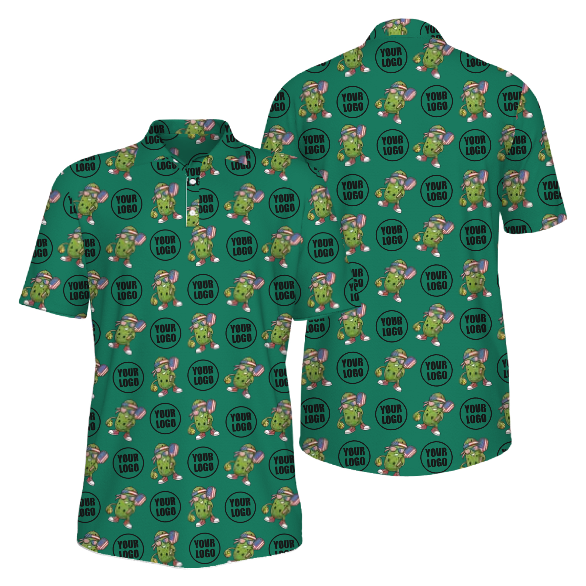 Picklewin Custom Patriotic Pickleball Polo Shirt For Men With UV Protection Feature 6