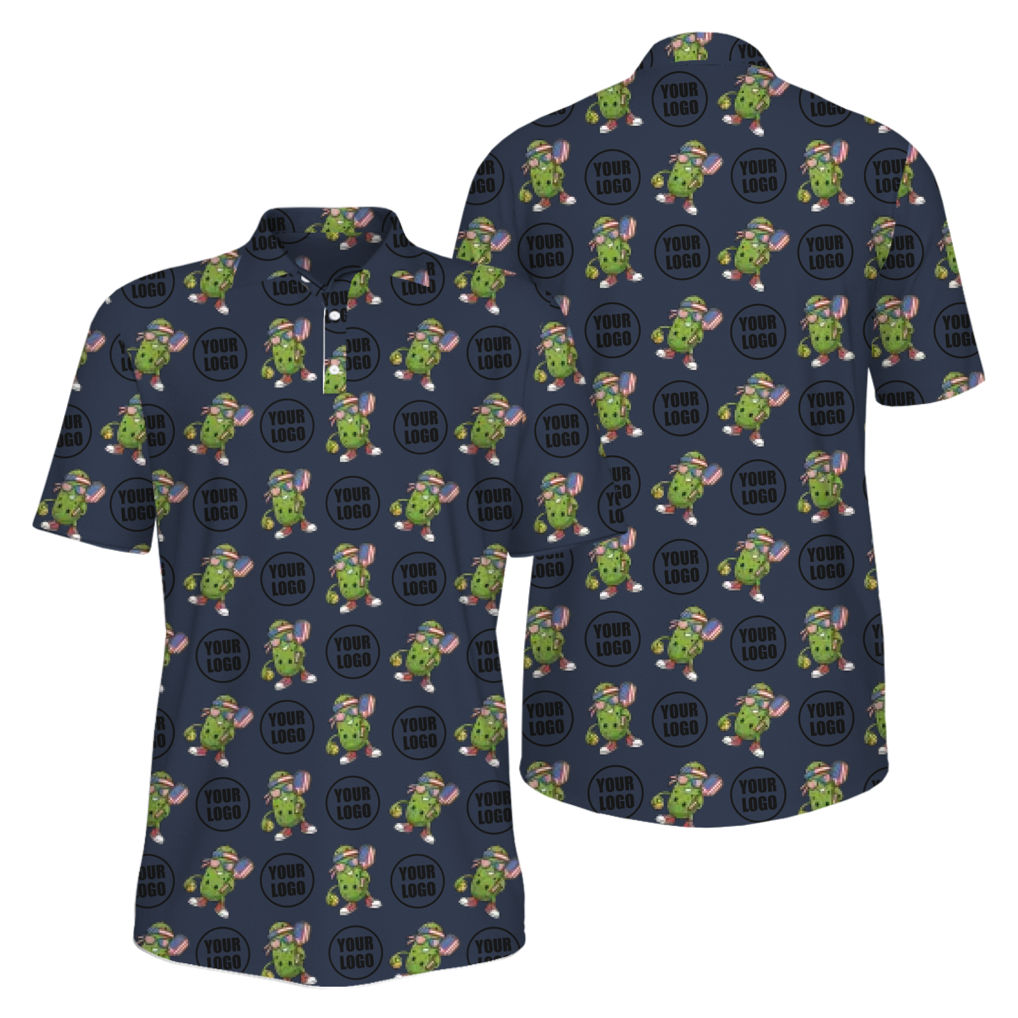 Picklewin Custom Patriotic Pickleball Polo Shirt For Men With UV Protection Feature 9