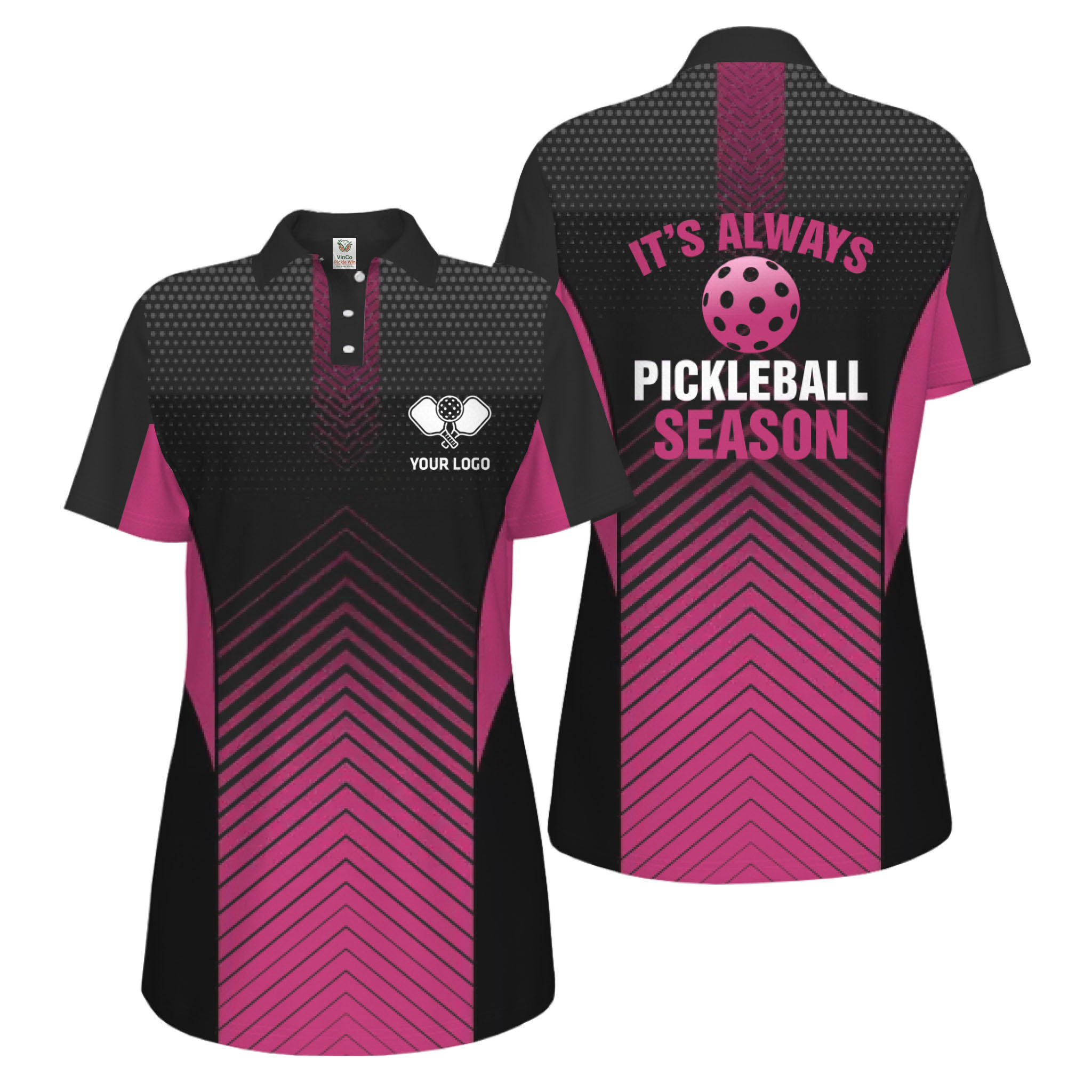 Picklewin Custom Pickleball Season Polo Shirt For Women Live Preview Picklewin Custom Pickleball Season Polo Shirt For Women Live Preview 3