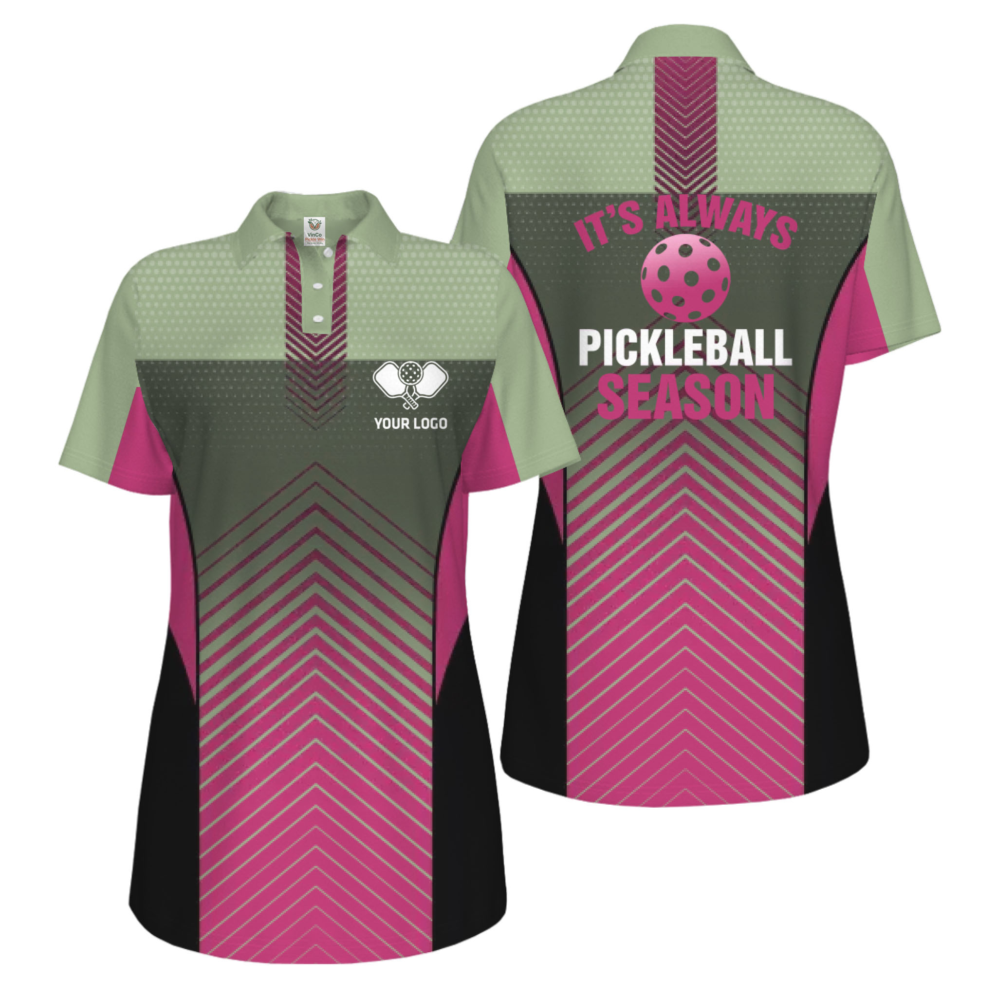 Picklewin Custom Pickleball Season Polo Shirt For Women Live Preview Picklewin Custom Pickleball Season Polo Shirt For Women Live Preview 4