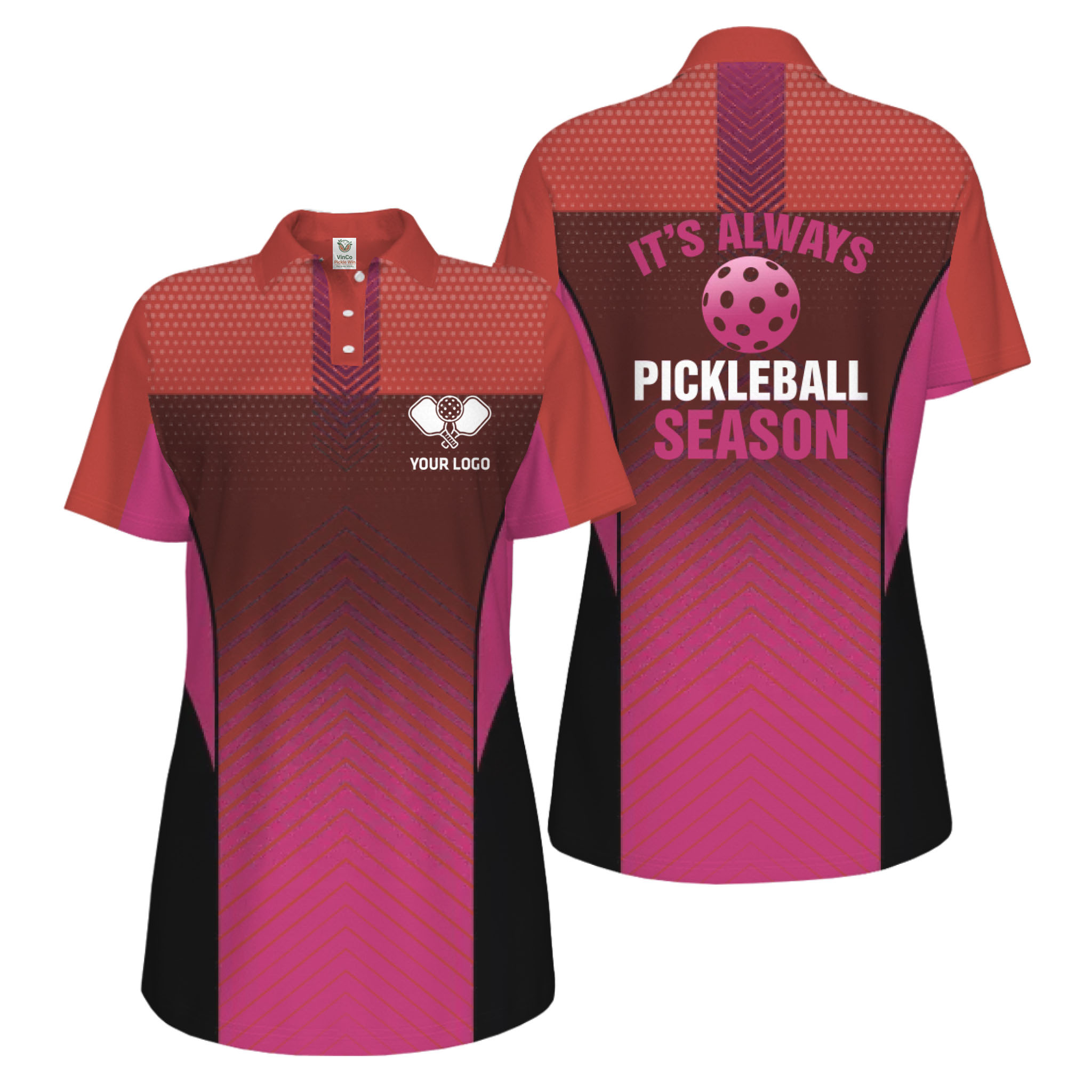 Picklewin Custom Pickleball Season Polo Shirt For Women Live Preview Picklewin Custom Pickleball Season Polo Shirt For Women Live Preview 6