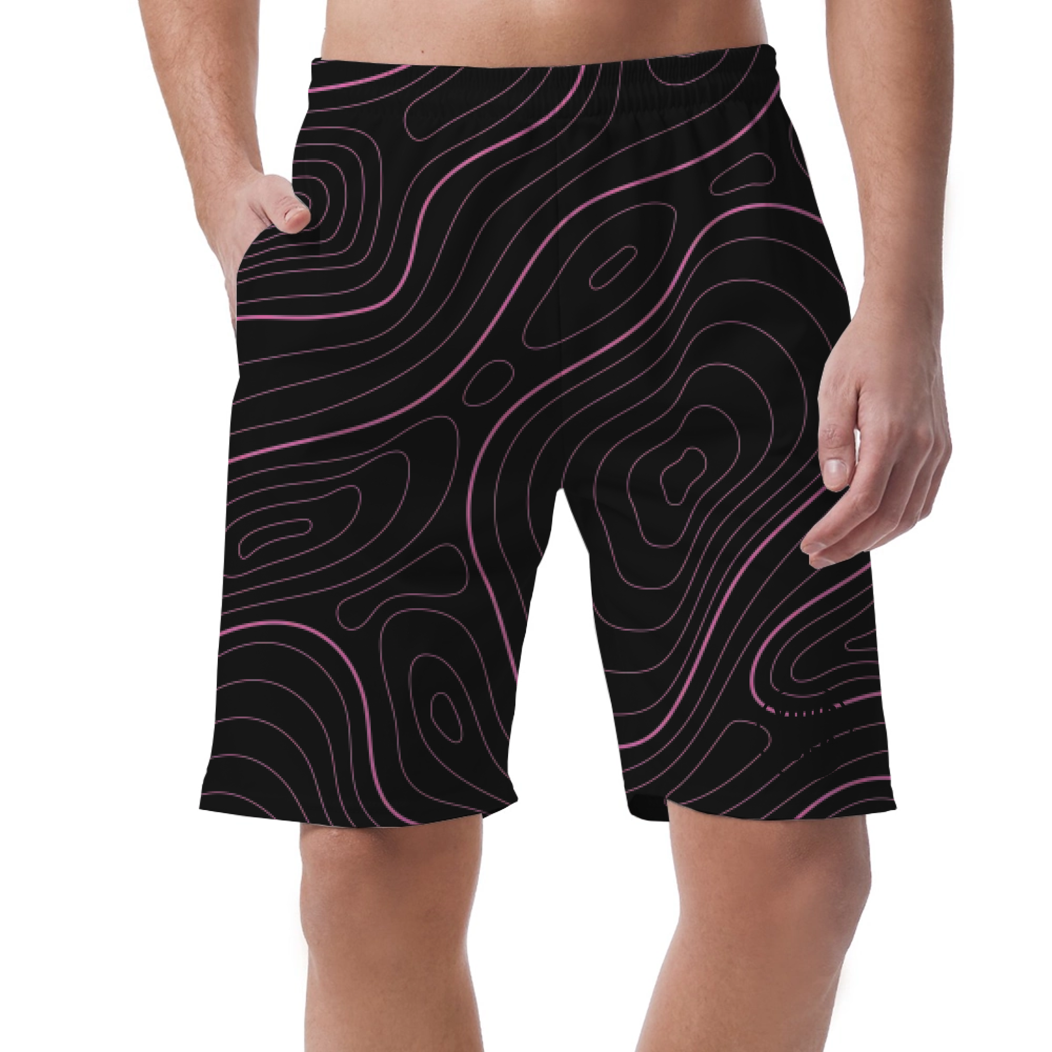Picklewin Men's Bright Abstract Customized Short Pants 12