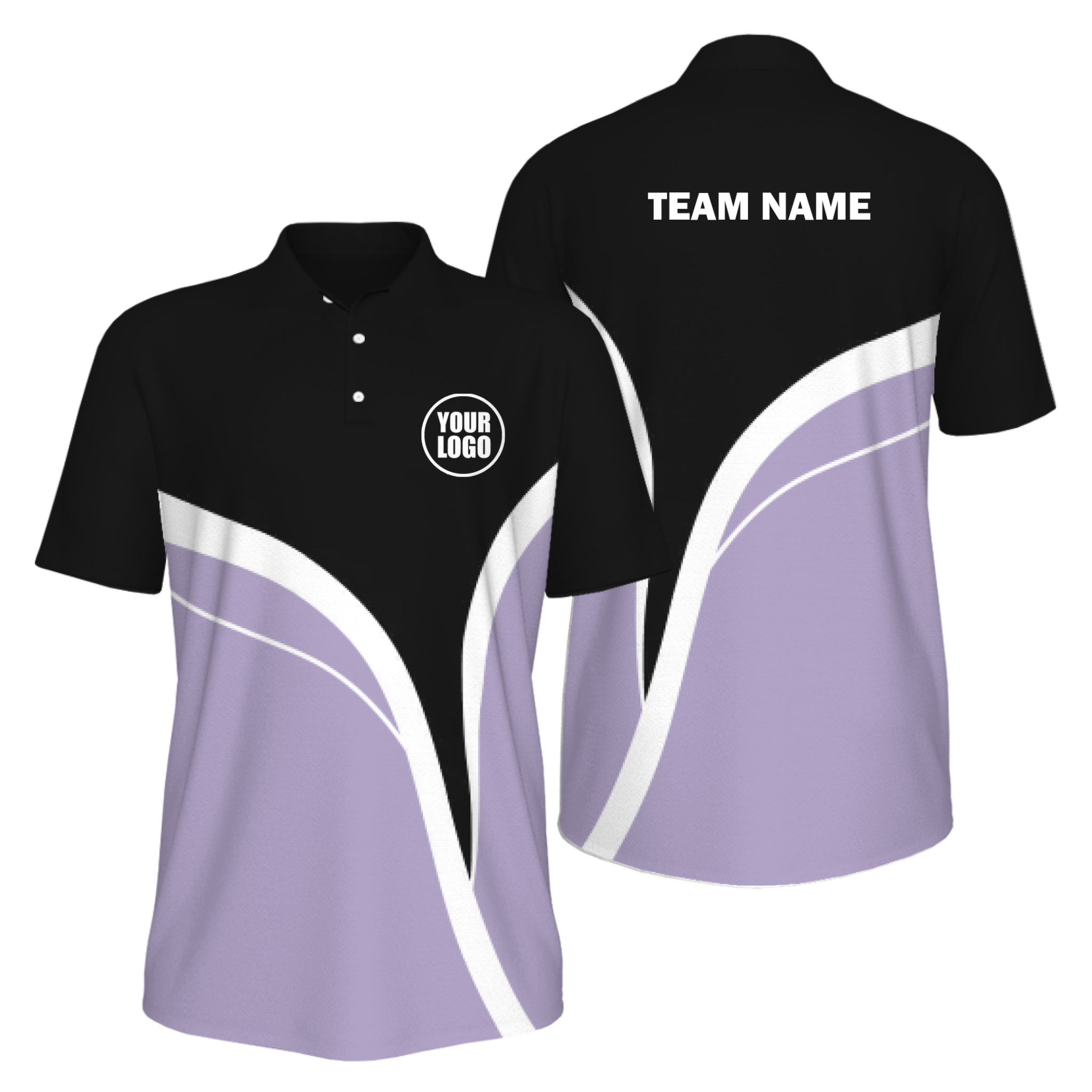 Picklewin Men's Custom UV Protection Polo Shirt With Simple Curves 7