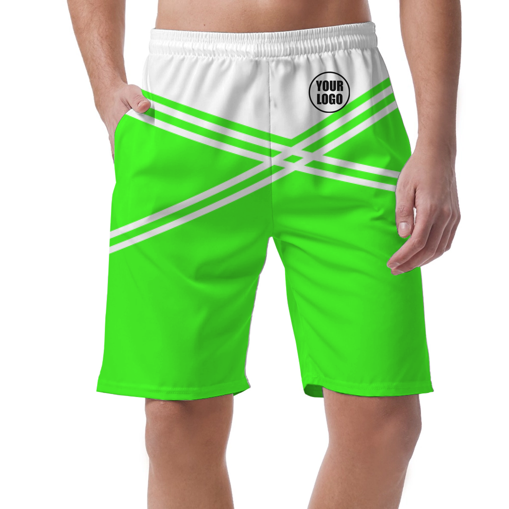 Picklewin Men's Customized Short Pants With Unique Color Blocks 10