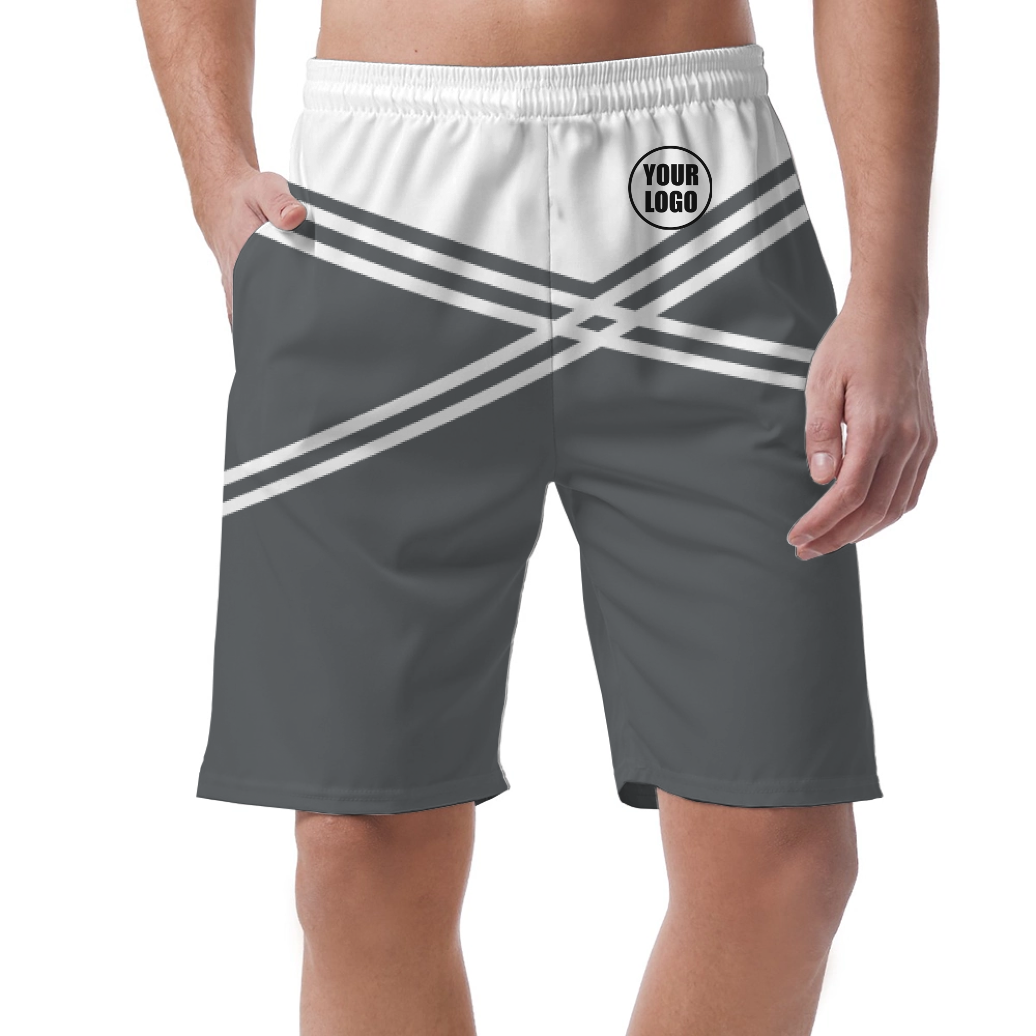 Picklewin Men's Customized Short Pants With Unique Color Blocks 11