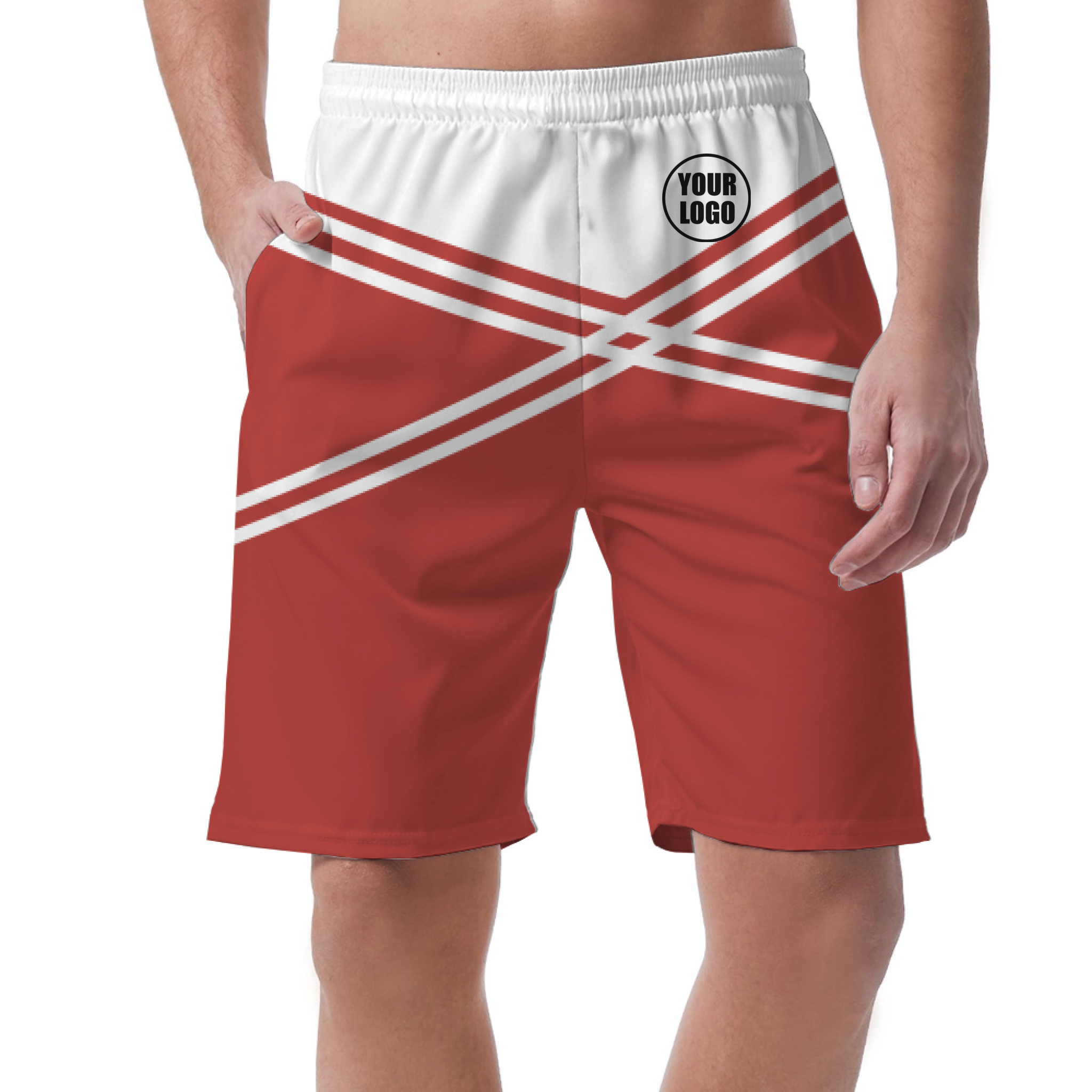 Picklewin Men's Customized Short Pants With Unique Color Blocks 13