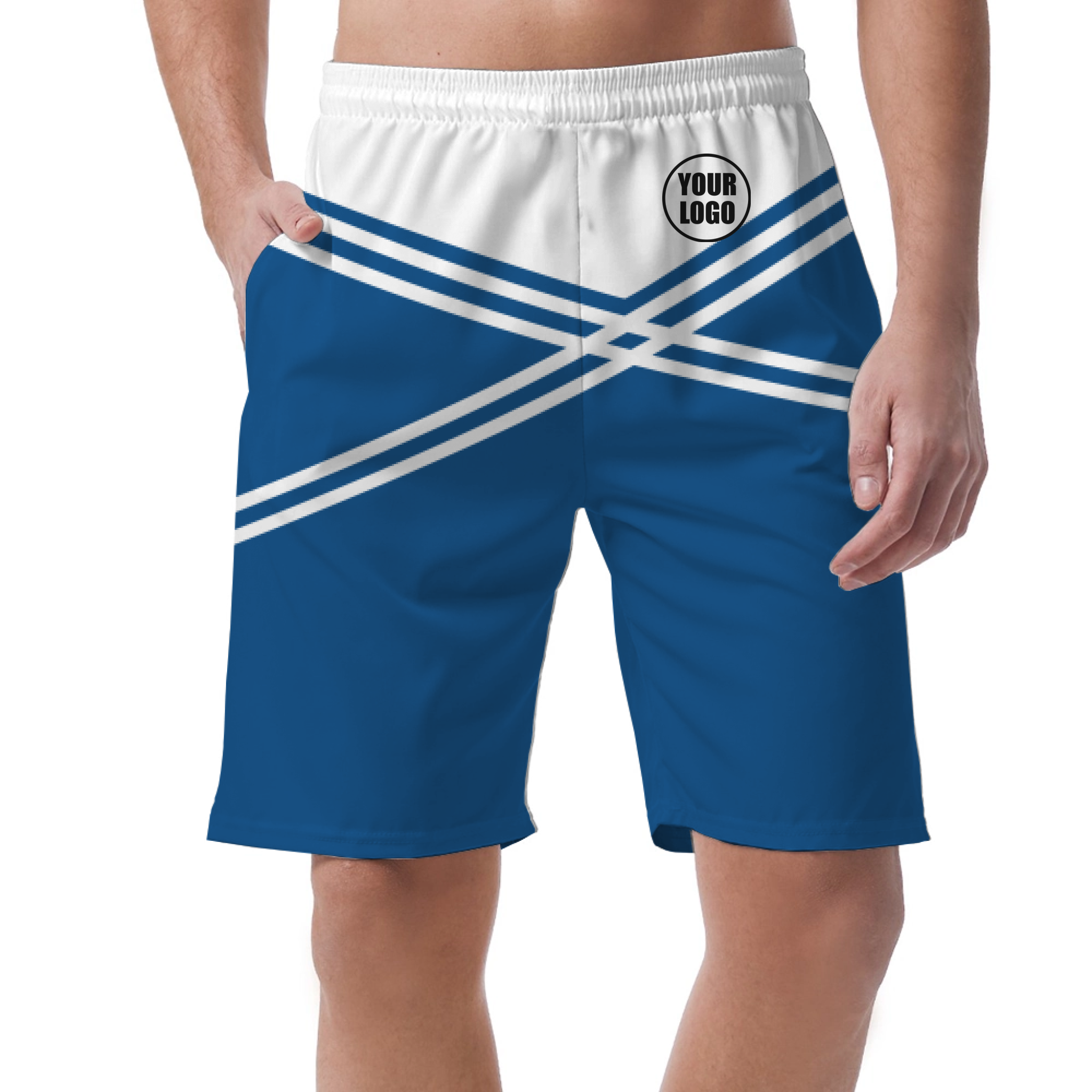 Picklewin Men's Customized Short Pants With Unique Color Blocks 14